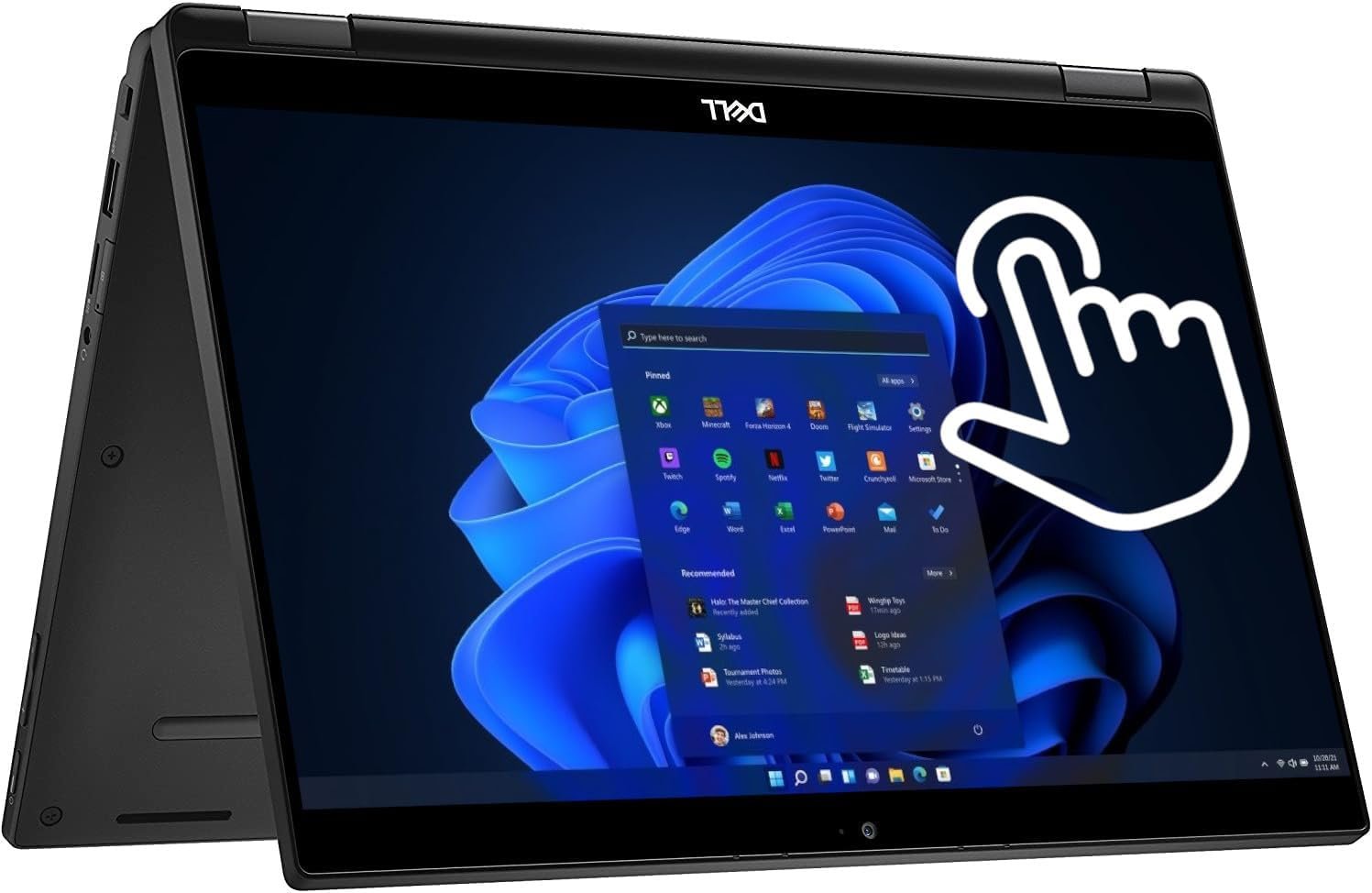 Dell Latitude 7390 13.3″ FHD Touch 2-in-1 Laptop, Intel Core i7-8650U Upto 3.6GHz, 16GB RAM, 1TB NVMe SSD, DisplayPort via USB-C, HDMI, Wi-Fi, Bluetooth, Windows 11 Pro (Renewed)