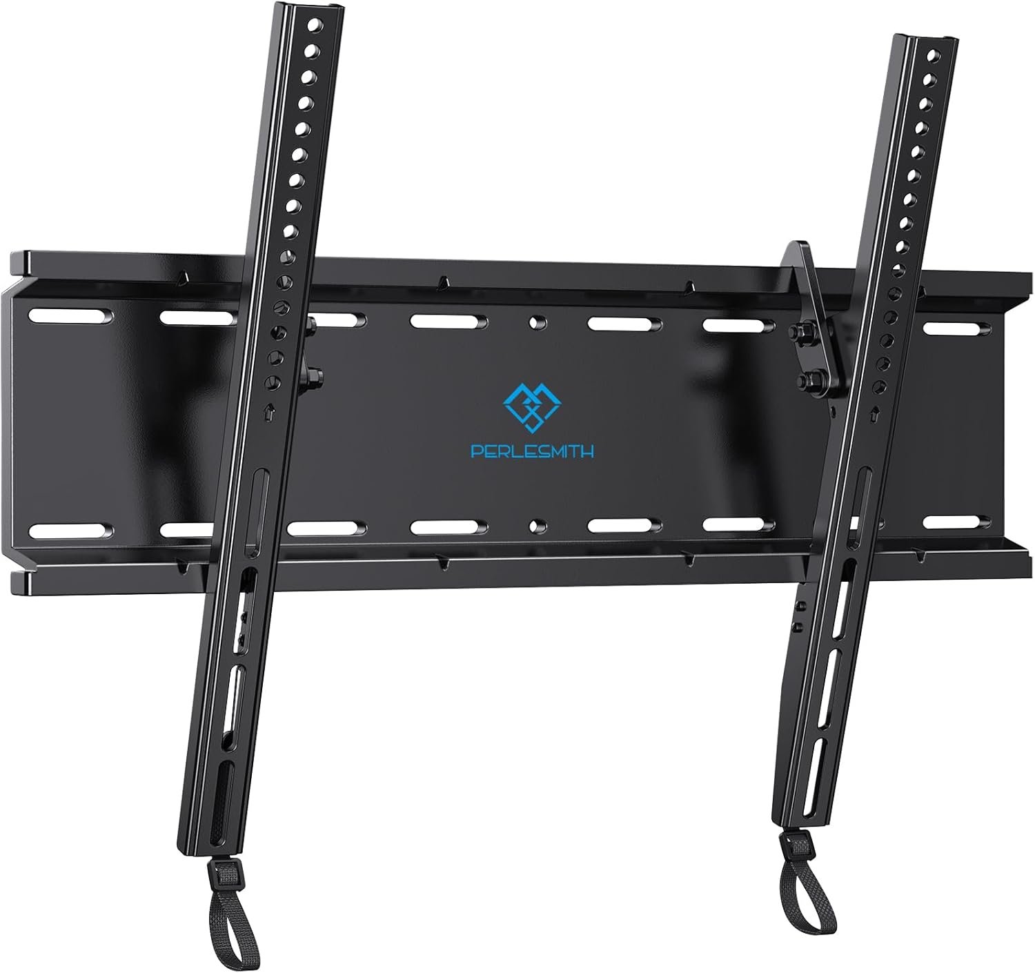 PERLESMITH Tilting TV Wall Mount Bracket Low Profile for Most 23-60 inch LED LCD OLED, Plasma Flat Screen TVs with VESA 400x400mm Weight up to 115lbs, Fits 16″ Wood Stud