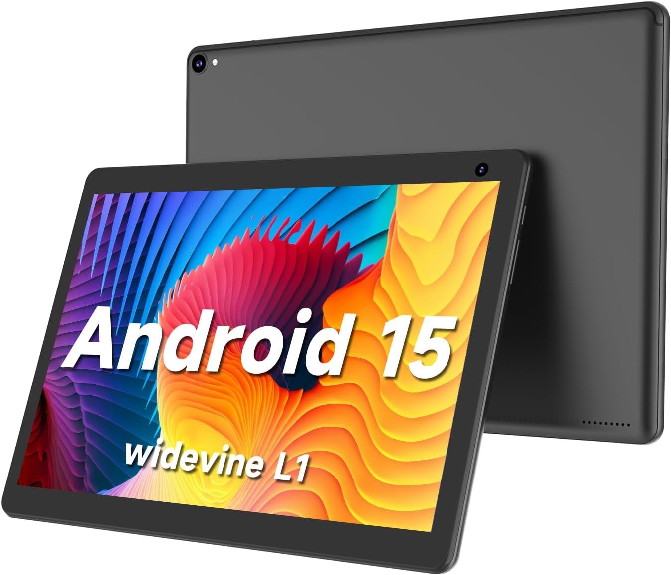 COOPERS Tablet 10 inch, Android 15 Tablet, 32GB ROM 1TB Expand Computer Tablets, Quad Core Processor 6000mAh Battery, 1280×800 IPS Touch Screen, 2+8MP Dual HD Camera, Bluetooth WiFi Tablets PC