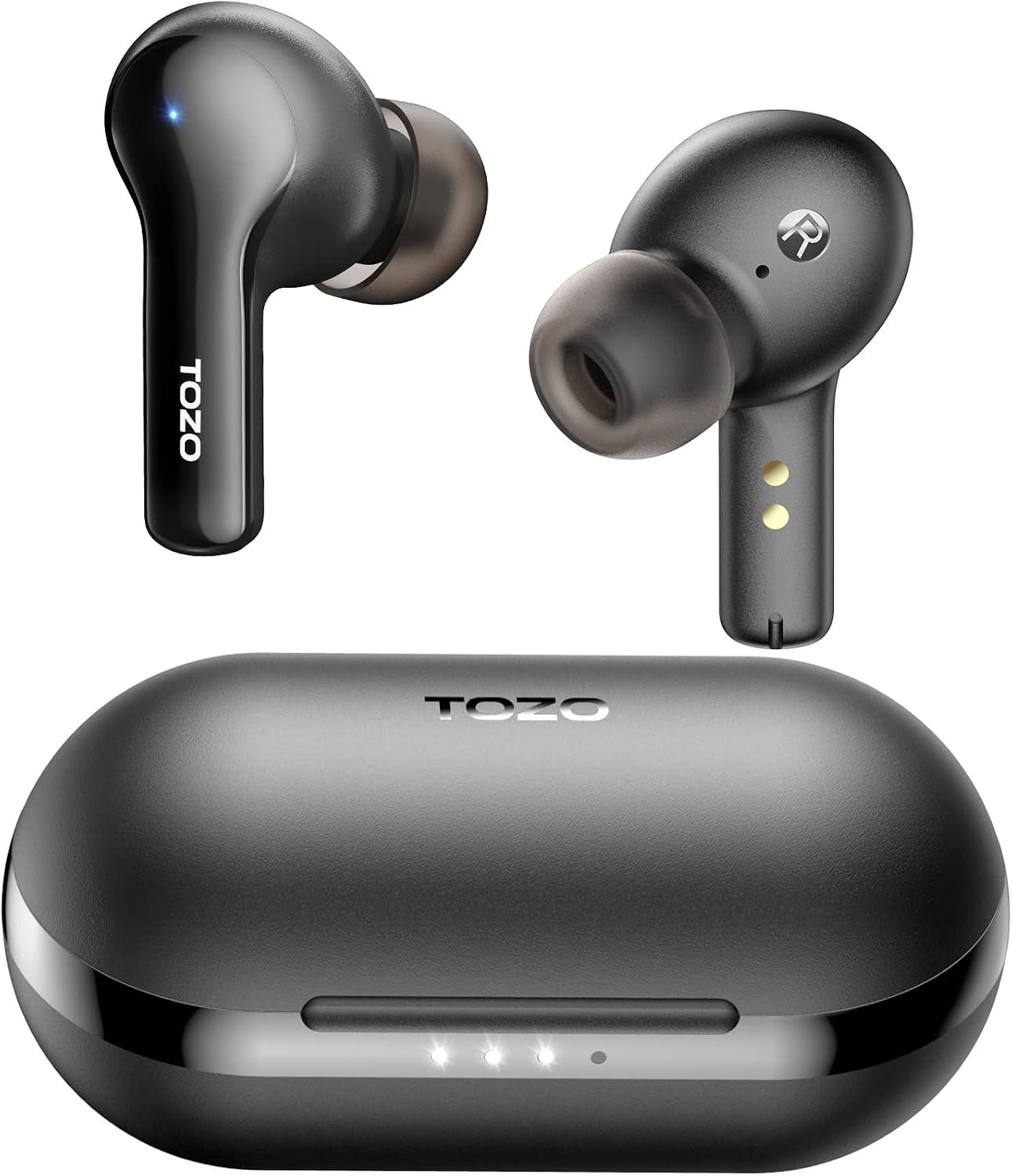 TOZO A2 Mini Wireless Earbuds, Ultra Lightweight Bluetooth 5.3 Headphones | Comfortable Fit Ear buds, Clear Calls with Built-in Mic, Immersive Premium Sound, 20H Playtime, in Ear Headset