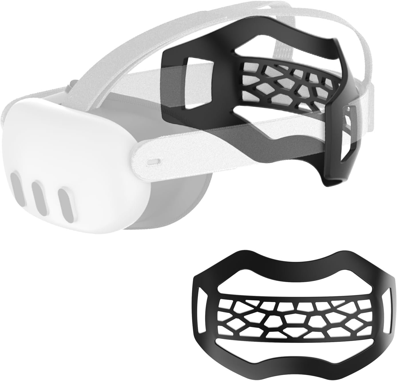 APEXINNO VR Head Strap Pad for Meta Quest 3/3S/Quest 2, Elite Strap Comfort Cushion for Lying Down, Back Head Pressure Relief Support, VR Accessories for Long Gaming, Fitness & Movies