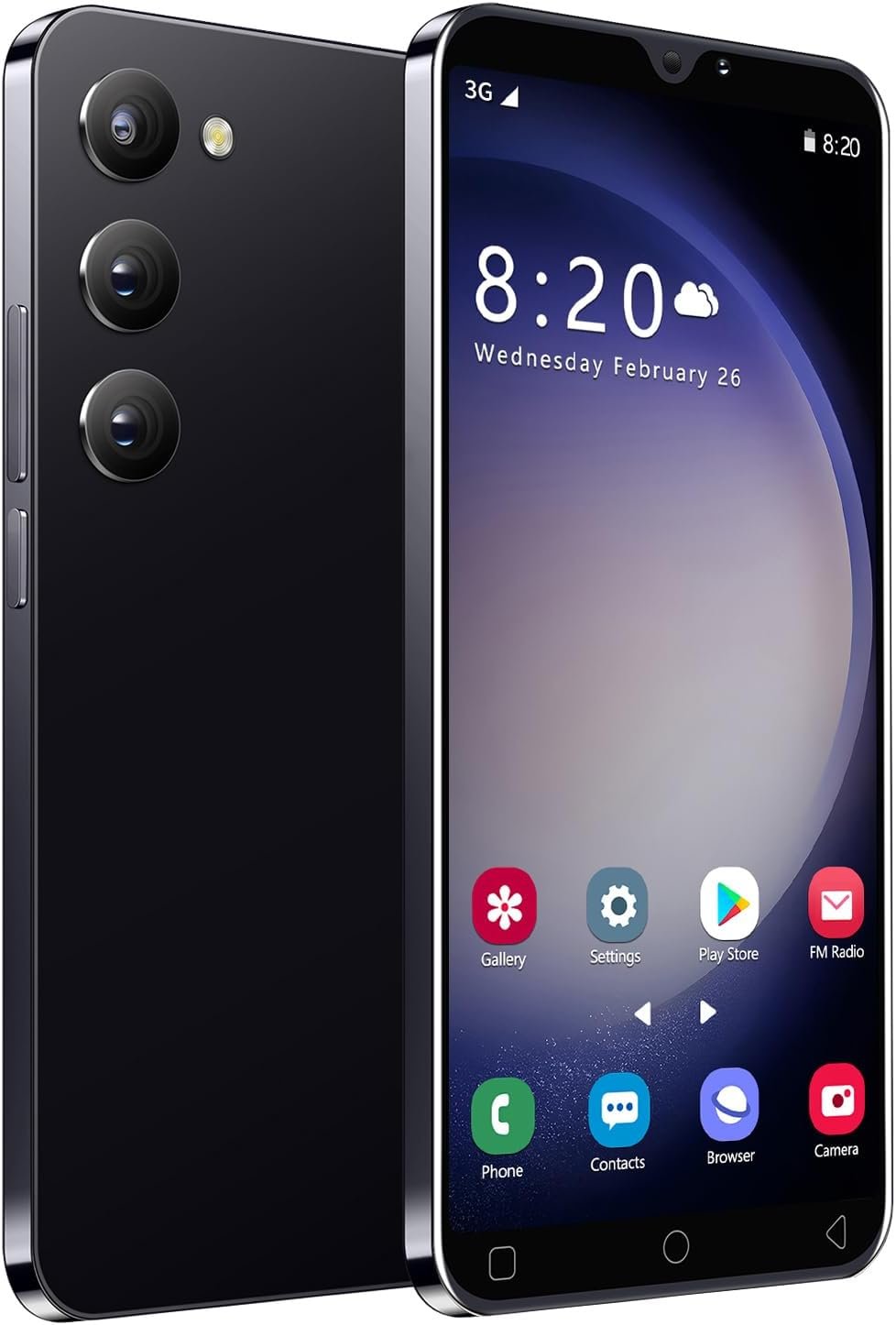 Cheap Mobile Phones, 5.0 Inch, Android 9.0, Dual SIM Dual Camera, Quad Core, 16GB ROM【Expandable up to 128GB】, Support WiFi/Bluetooth/FM, Face Unlocked Phones (Black)