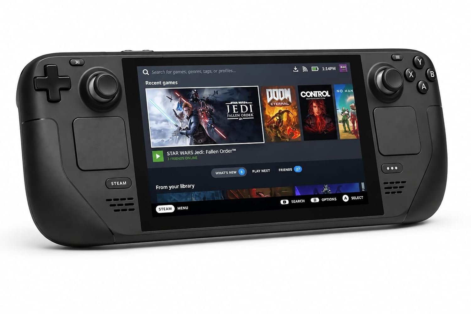 VALVE Steam Deck OLED 1TB SSD + 16GB RAM (International Version) – 7.4″ inch, 90Hz, 1280 x 800px, SteamOS 3.0, Handheld Gaming Console