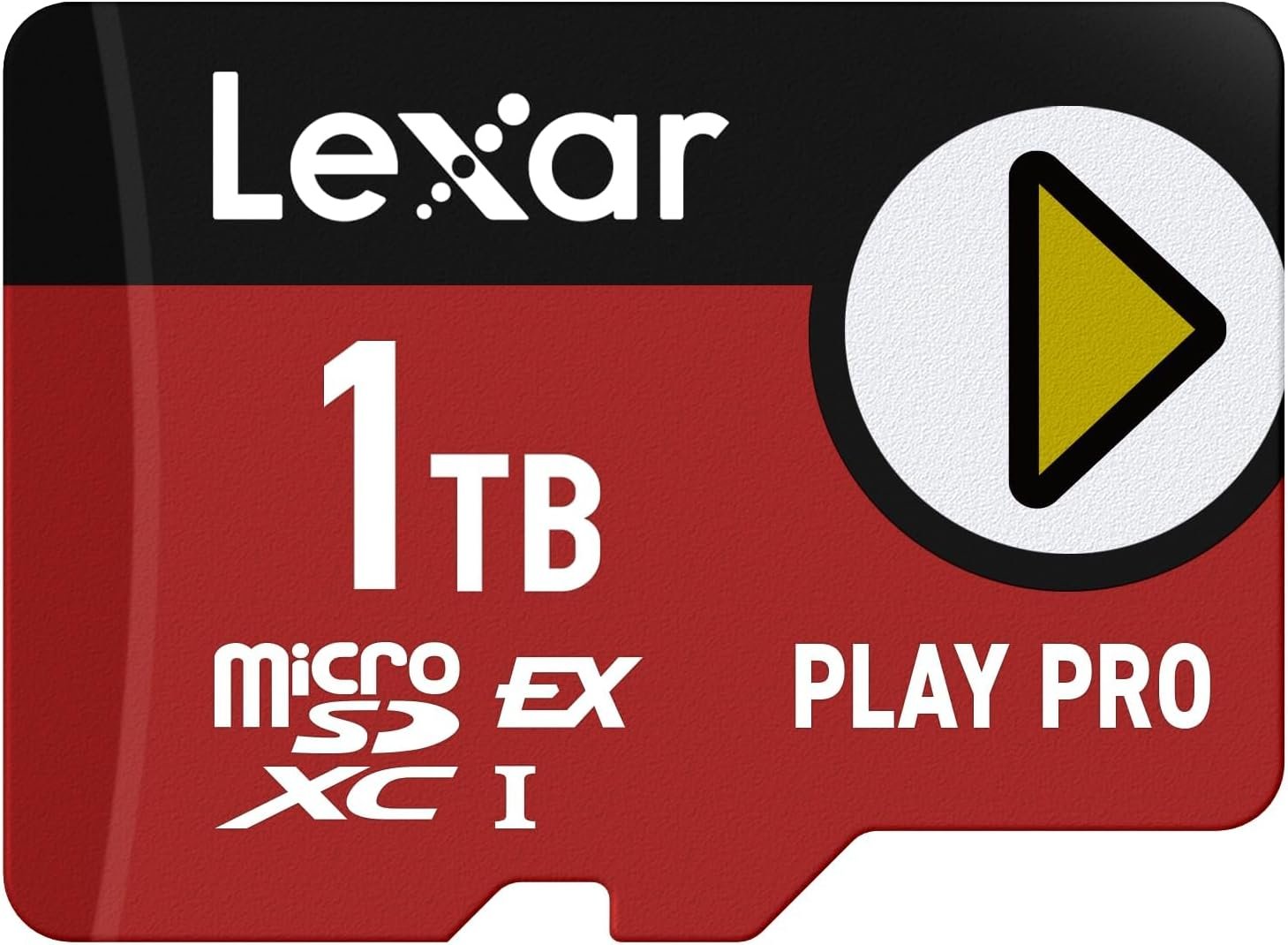 Lexar 1TB Play PRO microSD Express Card, UHS-I, C10, U3, V30, Full HD, 4K, Up to 900/600 MB/s Memory Card, Nintendo-Switch 2, ASUS ROG Ally, Steam Deck (LMSXPS0001T-BNNNU) | Up to 900/600mb per S Read and Write, UHS-I U3/class 10, IPX7 Water, Shock and X-Ray Resistant