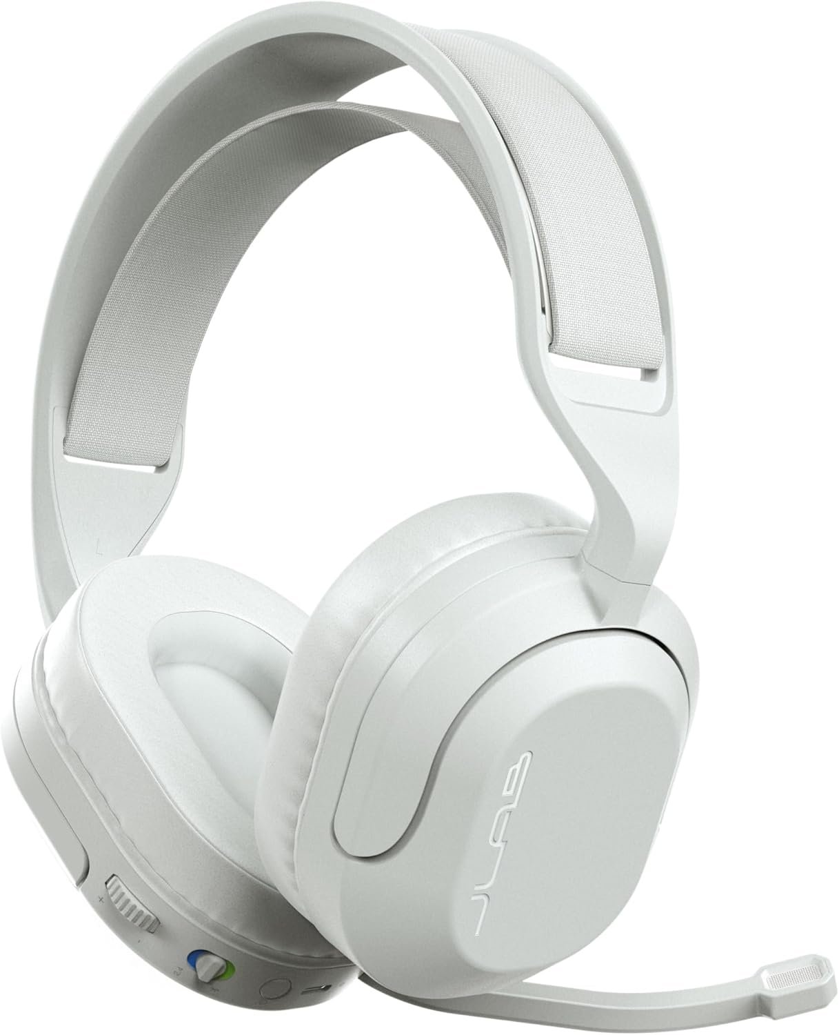 JLab Nightfall Wireless Gaming Headset, Bluetooth 5.3, White