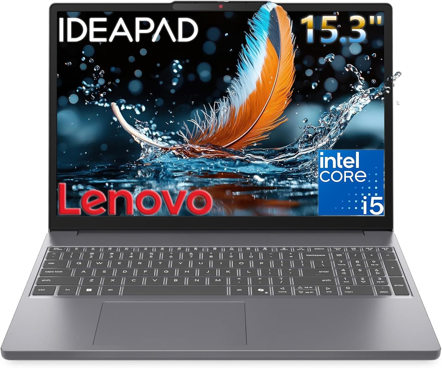 Lenovo IdeaPad Slim 3 Laptop for Students & Business Office Work, 15.3″ WUXGA Display, Intel i5-13420H 8-Core, Customized 8GB DDR5 RAM, 512GB PCIe SSD, WiFi 6, Bluetooth 5.2, Windows 11, Luna Grey
