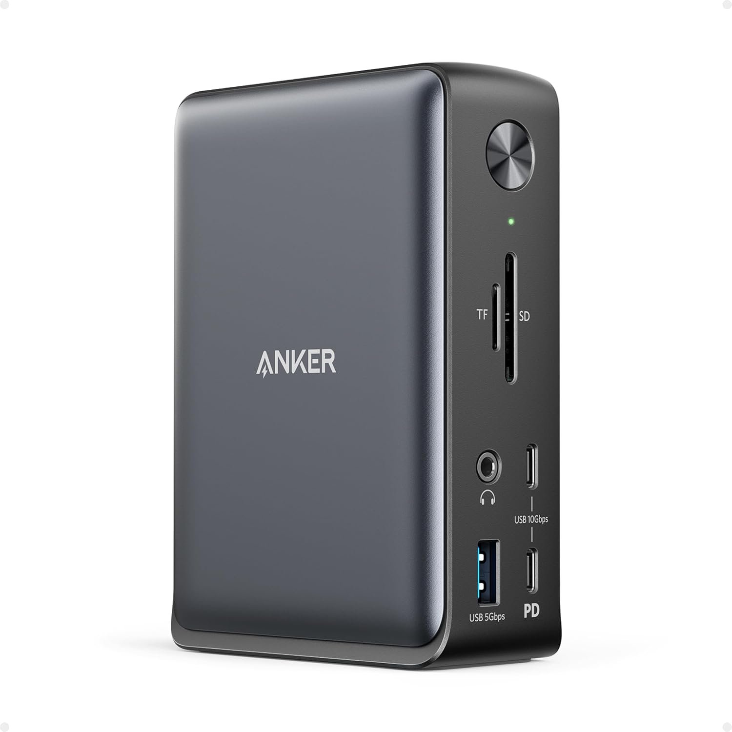 Anker Laptop Docking Station, 13-in-1 USB-C Docking Station, Triple Display with 2xHDMI and 1xDP, 10 Gbps USB-C and 5 Gbps USB-A Data, Ethernet, Audio, SD, 85W Charging for Dell, HP, Lenovo and More | 2 HDMI and 1 DP, 10Gbps USB-C and 5Gbps USB-A Data Ports, Ethernet, Audio, SD/TF, 85W Charging for Dell, HP, Lenovo and More