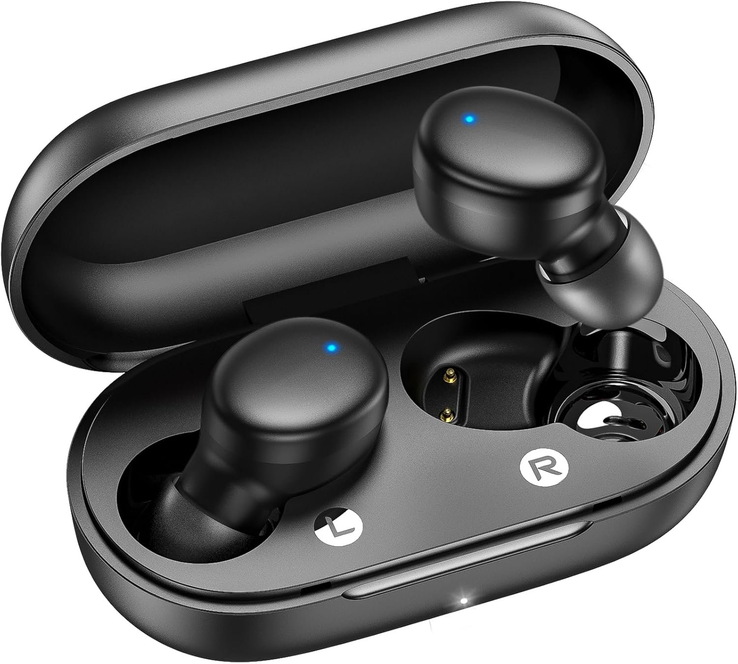 kurdene Wireless Earbuds Bluetooth 5.3 Light Weight in Ear Headphones | Premium Sound Bass Ear buds with Charging Case,Smart Touch Control,Built in Mics Headset,Clear Calls for Sports Workout