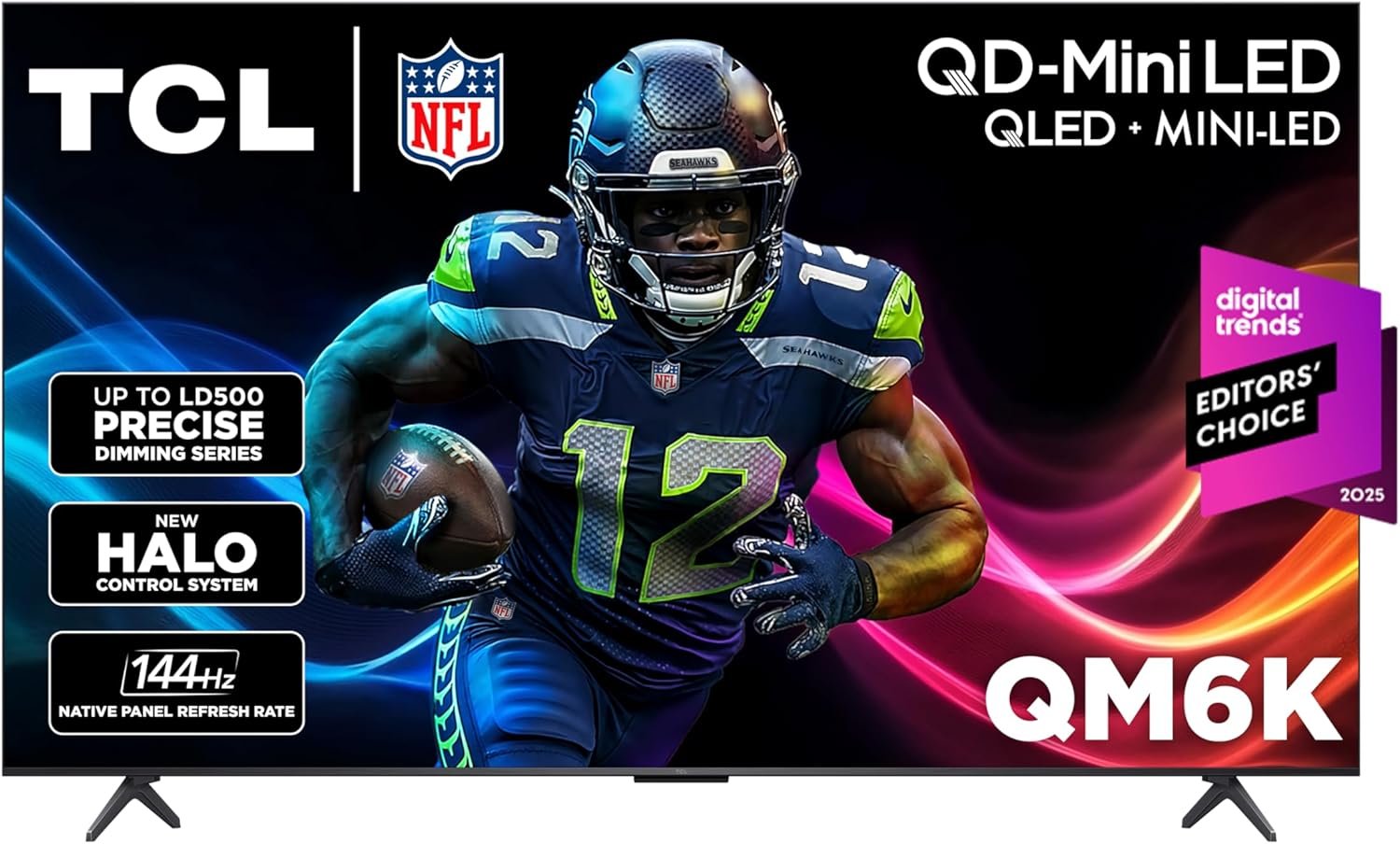 TCL 65 Inch Class QM6K Series | Mini LED QLED 4K HDR | 65QM6K, Latest Model | 120HZ-144HZ High Brightness Smart Google TV Dolby Atmos Onkyo Audio | Voice Remote Alexa Gaming Streaming Television
