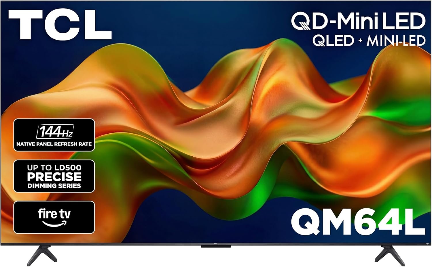 TCL 65 Inch Class QM64L Series | Mini LED QLED 4K HDR Smart Fire TV | 65QM64L, 2026 | 120Hz-144Hz High Brightness, Dolby Vision Atmos, Alexa+ Voice Remote AI Streaming Television | Amazon Exclusive
