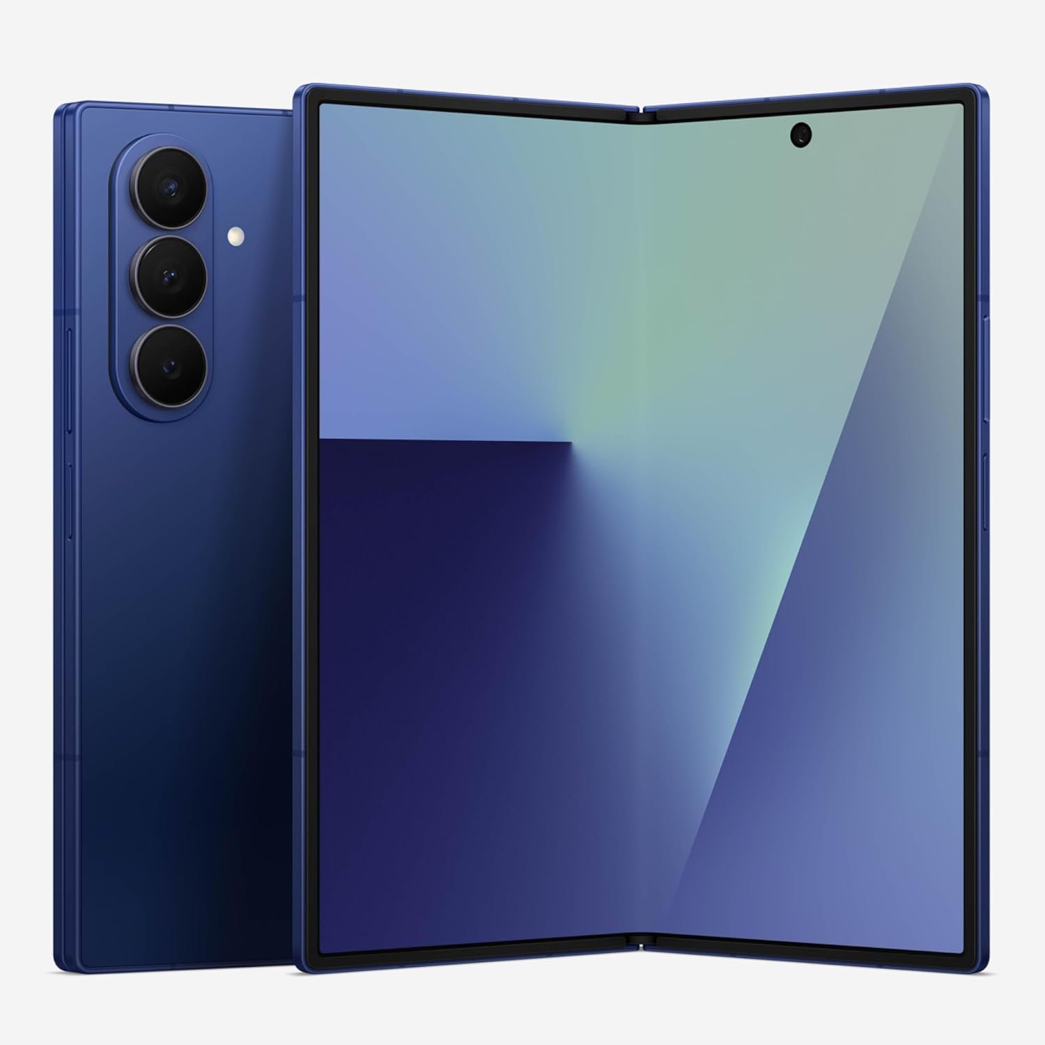 Samsung Galaxy Z Fold7 Cell Phone, 256GB AI Smartphone, Unlocked Android, AI Photo Edits, Large Screen, Long Battery Life, 2025, US 1 Yr Manufacturer Warranty, Blue Shadow