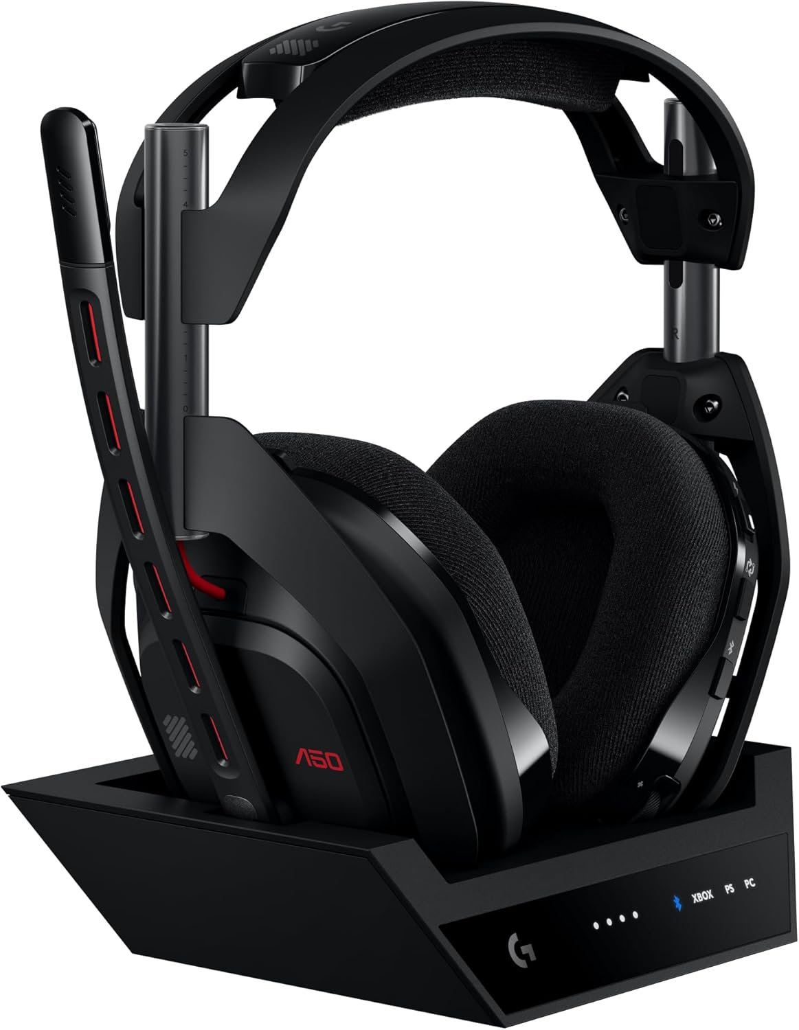 Logitech G Astro A50 Multi-Platform Wireless Gaming Headset – Black | For PS5, Xbox, PC, Switch – PLAYSYNC Audio Switcher,