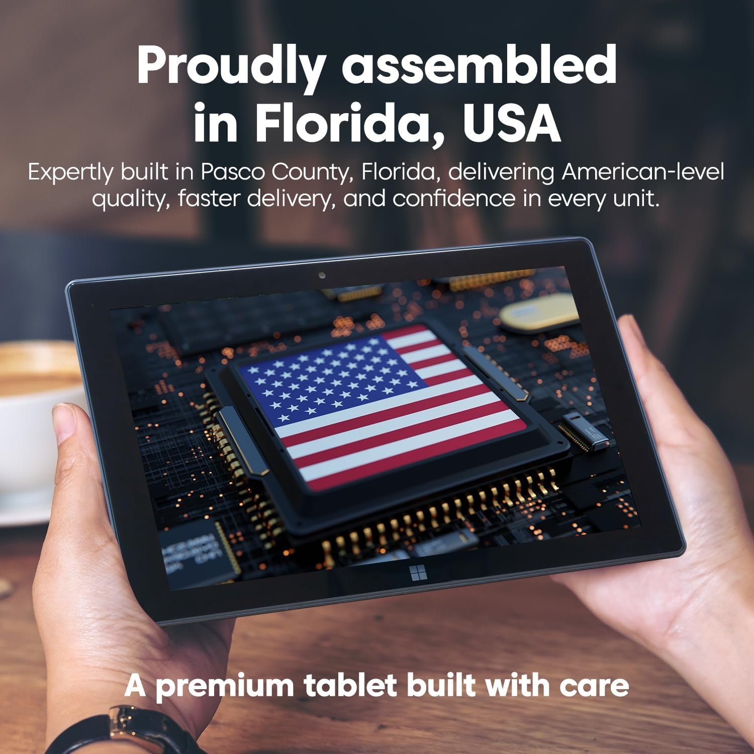 Fusion5 Built in USA 10.1” Windows 11 Tablet PC (March 2026 Release) – 12GB RAM, 256GB SSD, 13th Gen CPU, Full HD Windows Tablet Computer, USB C, HDMI – 2 Year Full Warranty with Accidental Damage
