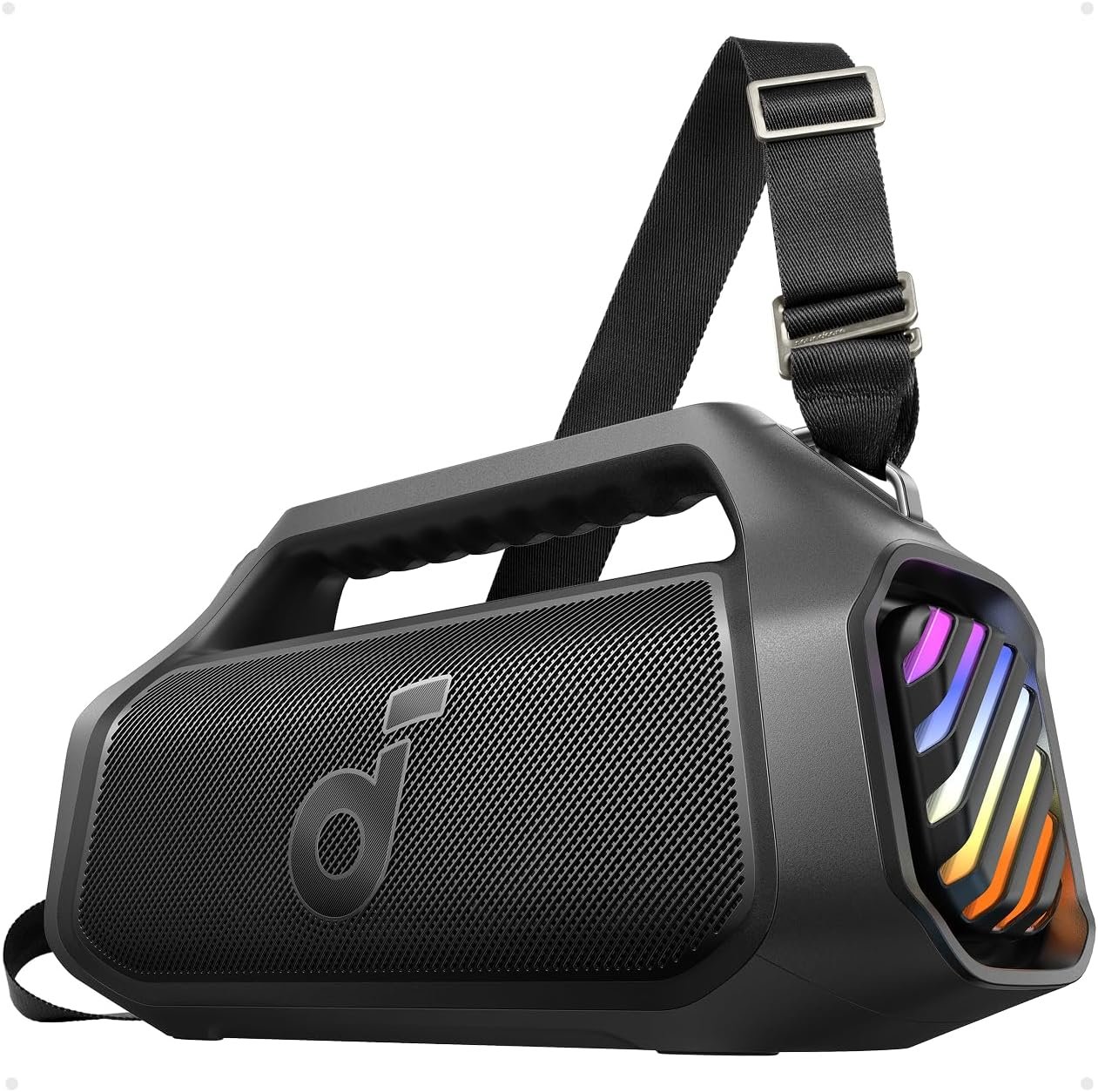 Soundcore Boom 2 Plus Portable Speaker By Anker, 140W, 2+2 Channel Audio | IPX7 Waterproof, BassUp 2.0, 20H playtime, fast charge, RGB lights, power bank, Bluetooth 5.3, camping & beach use