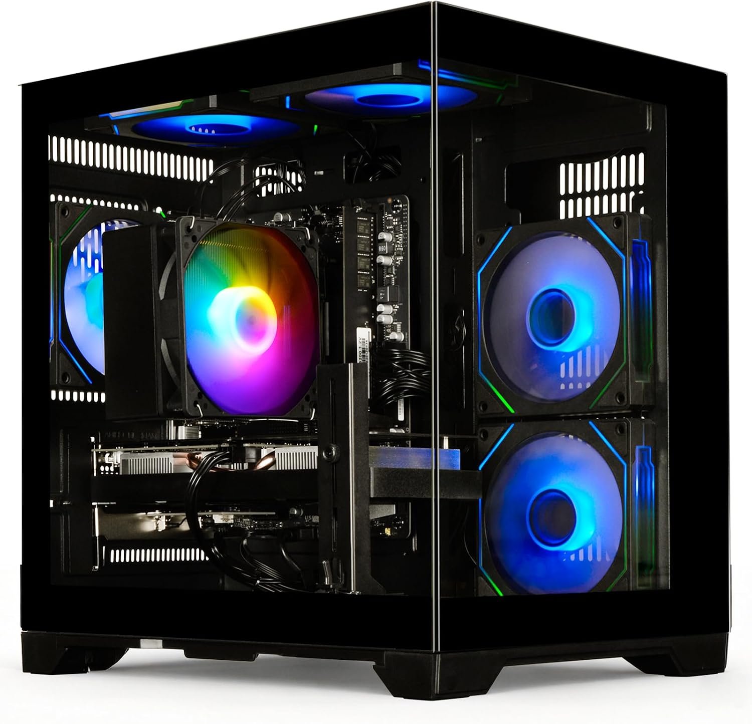 High-Performance Gaming Desktop PC – Ryzen 7 5700X, GeForce RTX 3050 8GB, 16GB DDR4, 512GB NVMe SSD, WiFi 6 – Tower Computer Smooth, Ready for Gaming, Streaming & Productivity