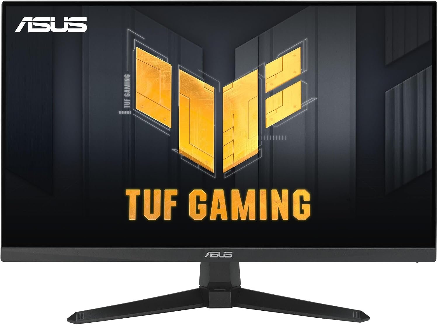 ASUS TUF Gaming 24” (23.8” viewable) 1080P Monitor (VG249QE5A) – FHD, 144Hz Overclock to 146Hz, IPS, Extreme Low Motion Blur Sync, 1ms, Speakers, Variable Overdrive, DisplayWidget Center, 3yr Warranty