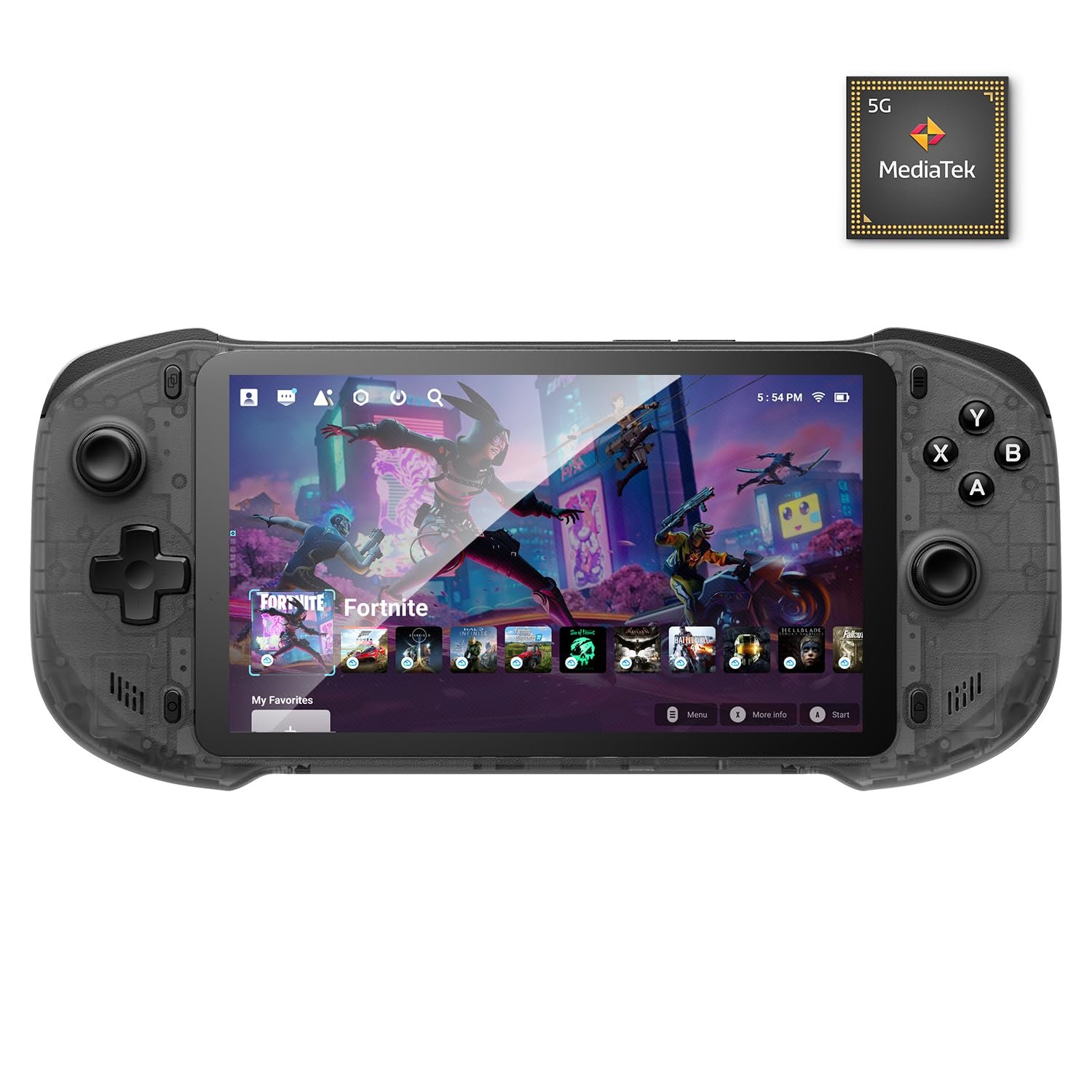 OnePro Cloud Handheld Portable Remote Play Gaming Console, For Xbox Cloud Gaming, NVIDIA GeForce NOW, Playstation, PC, Long-Battery Life, 7″ 1080P Touchscreen, Lightweight Retro Game Handheld – 64G