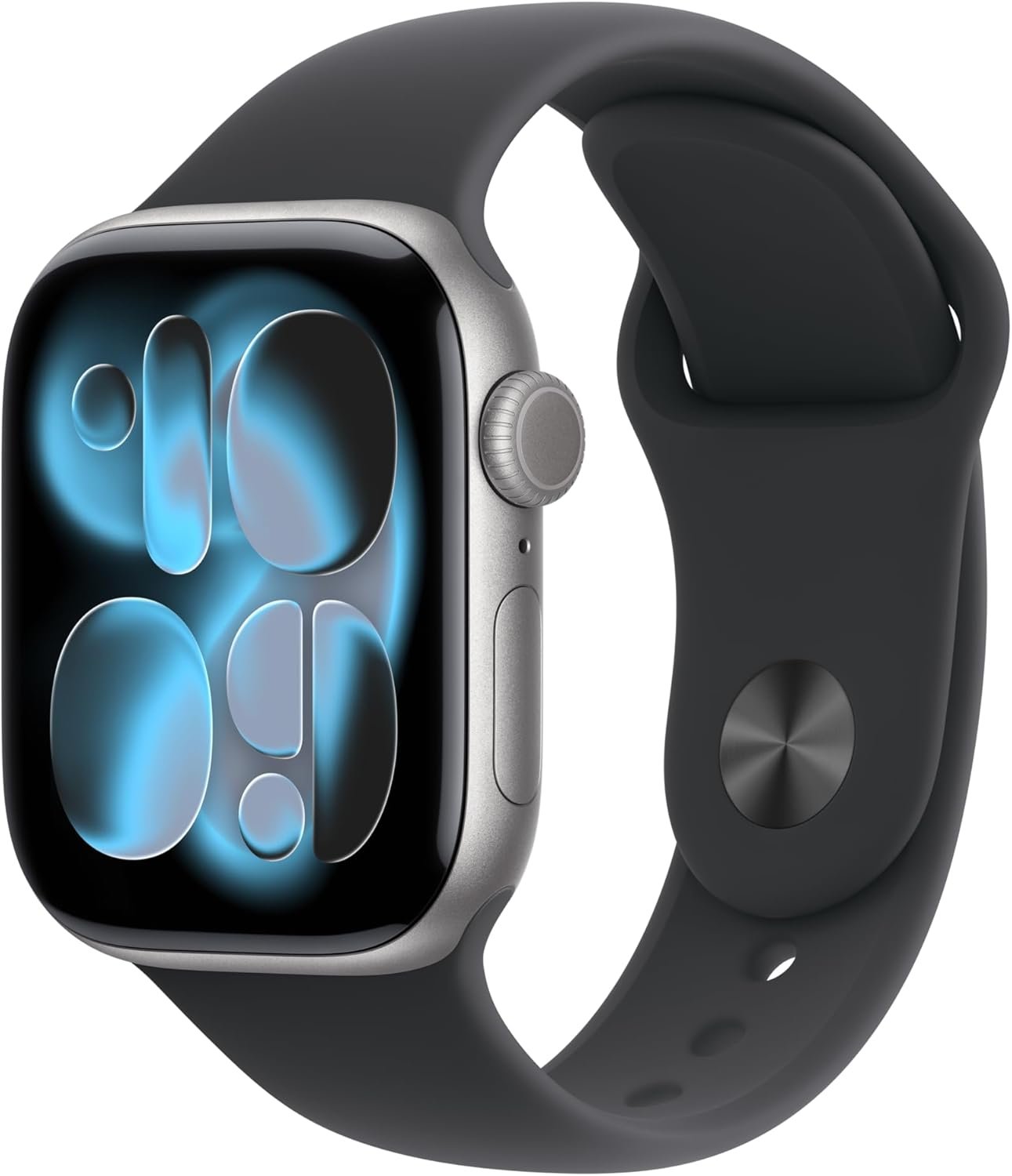 Apple Watch Series 11 [GPS 42mm] Smartwatch with Space Gray Aluminum Case with Black Sport Band – S/M. Sleep Score, Fitness Tracker, Health Monitoring, Always-On Display, Water Resistant