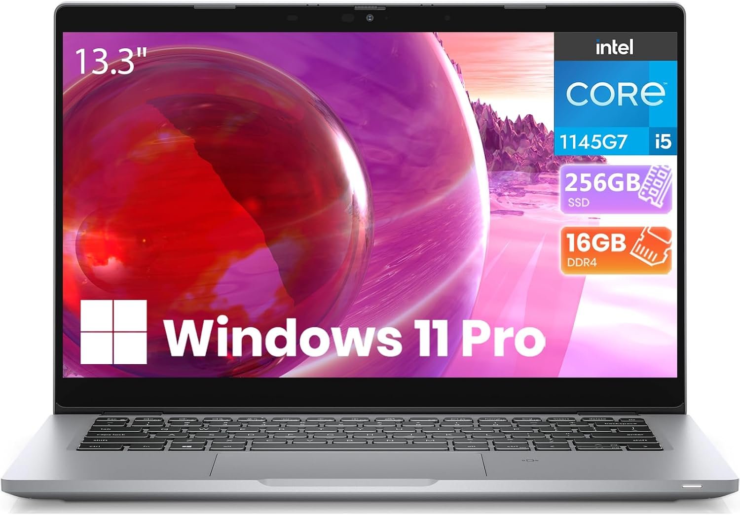 Dell Latitude 5320 i5-1145G7 16GB 256GB SSD Win11 Pro Renewed | Ultra-Light 13.3″ Full HD Display Business Dell i5 Laptop, Lightweight 2.6 lb Travel-Friendly Design