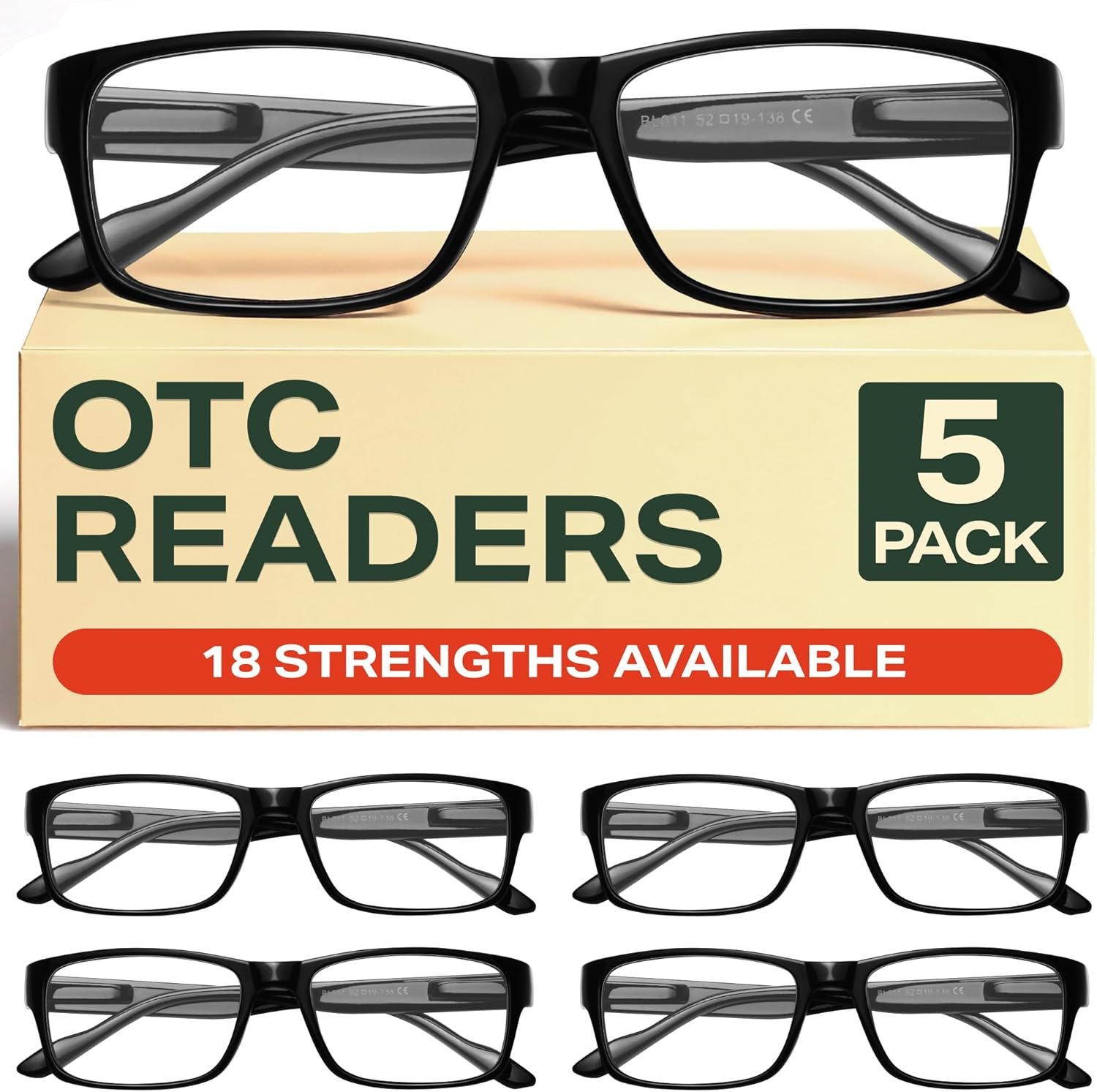 Gaoye Professional Reading Glasses for All Day – Computer Readers with Blue Light Protection – Value Pack