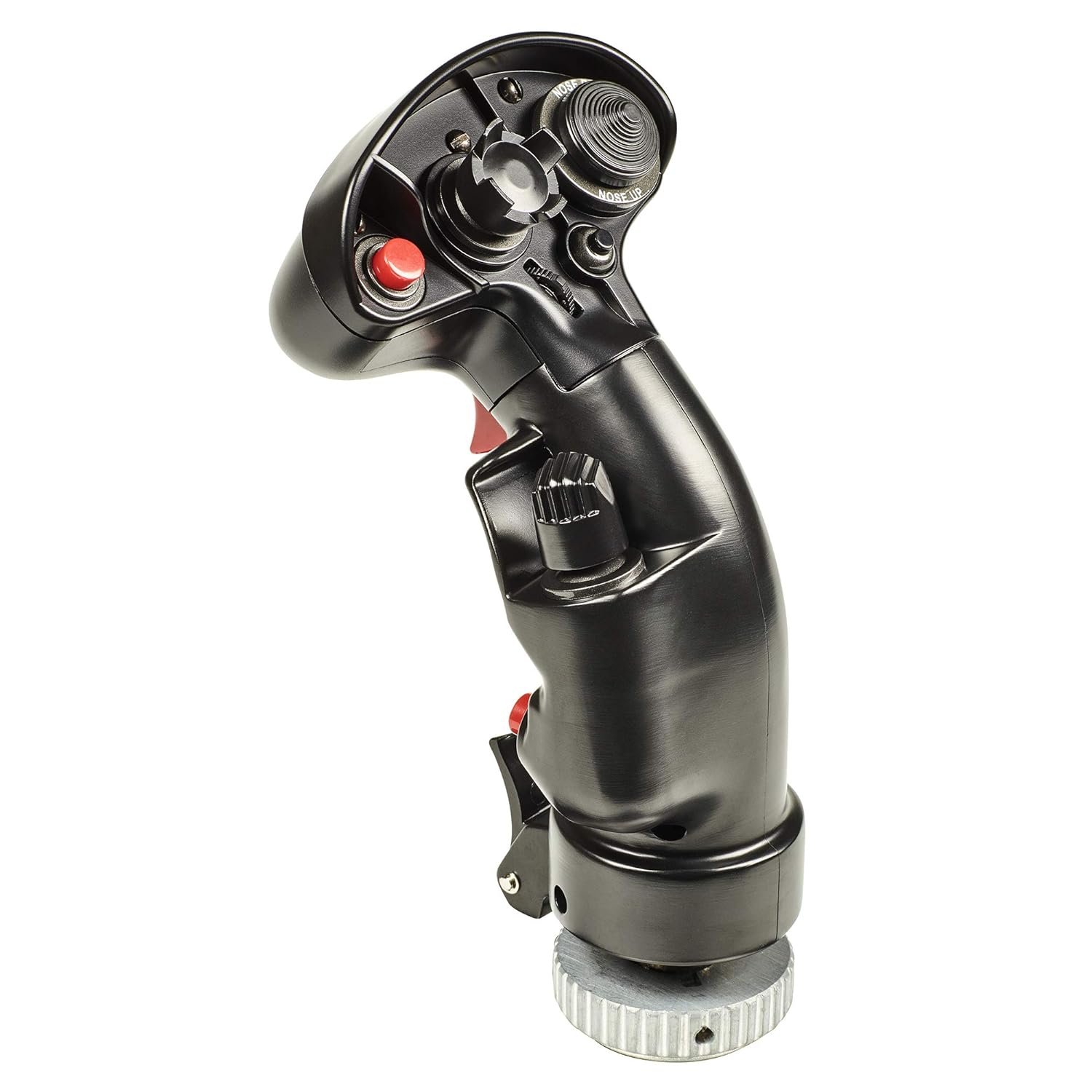 Thrustmaster F/A-18C Hornet Fighter Grip Add-On Flight Stick – PC | 1:1 replica, industrial metal build, 19 action buttons, 2-stage trigger, 8-way hat, fits HOTAS Warthog and Cougar bases