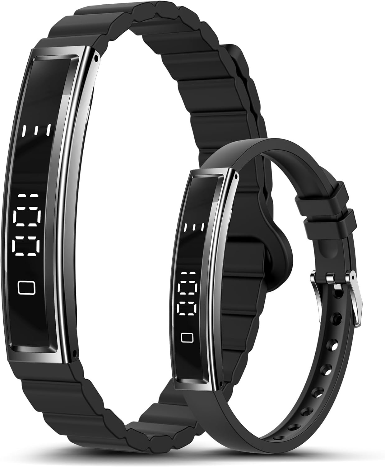 Smart Bracelet for Women & Men, Health Activity & Fitness Tracker | Sleep Tracking, 24/7 Heart Rate & Stress Monitor, Slim 16g Lightweight, 7–10 Day Battery, Free App, No Subscription, 2 Bands