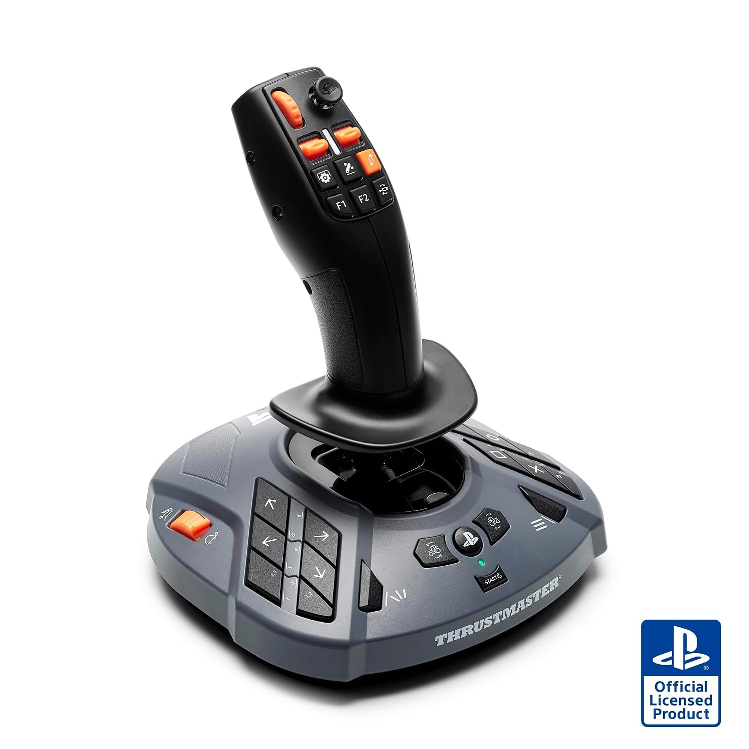 Thrustmaster SimTask FarmStick 3-Axis Farming Joystick – PS5 & PC | Plug and play for FS25, 33 programable inputs, thumbwheel, mini-stick, triggers, rocker switches, H.E.A.R.T sensors
