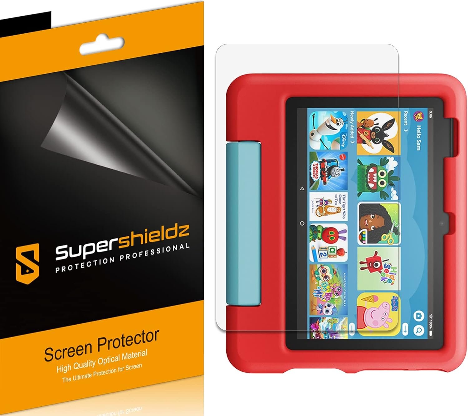 Supershieldz (3 Pack) Designed for All-New Fire 7 Kids Tablet 7-inch (12th Generation – 2022 release) Screen Protector, High Definition Clear Shield (PET)