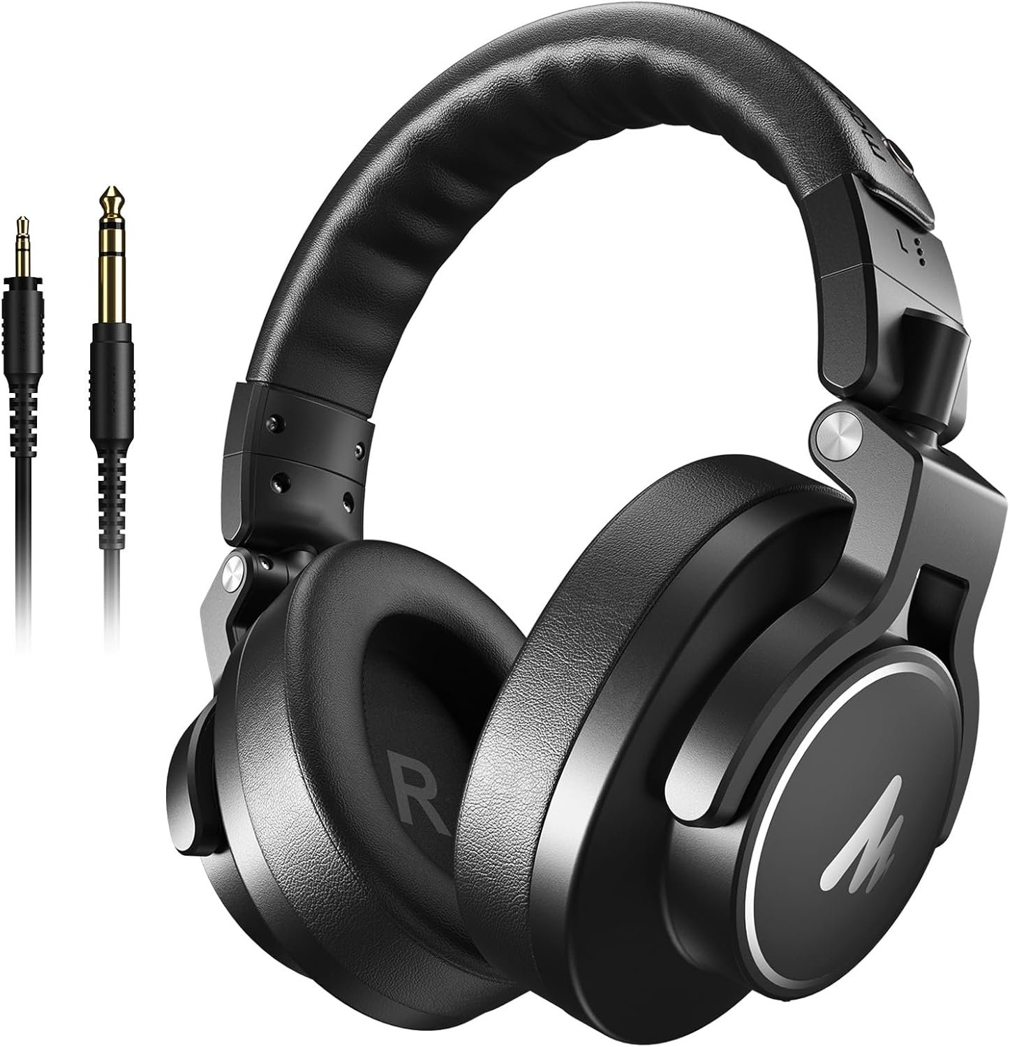 MAONO MH700 Wired Studio Headphone for Podcast Recording DJ Mixing Monitor | Professional Close Back Over Ear Stereo Headset w/ 50mm Driver & 3.5mm to 6.35mm Jack for Computer Guitar AMP Piano Keyboard