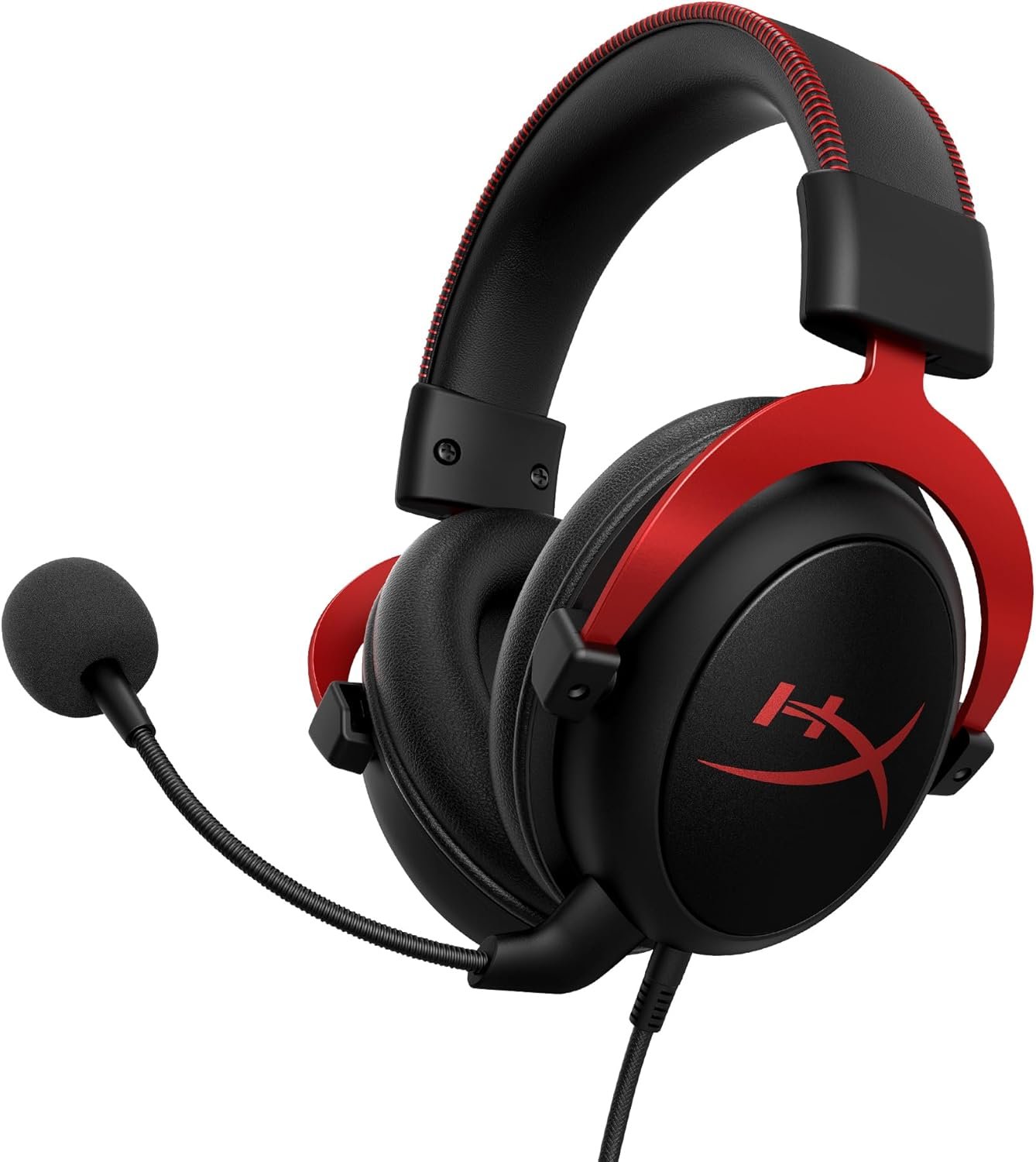 HyperX Cloud II Gaming Headset – 7.1 Surround Sound – Memory Foam Ear Pads – Durable Aluminum Frame – Multi Platform Headset – Works with PC, PS4, PS4 PRO, Xbox One, Xbox One S – Red (KHX-HSCP-RD) | Verified Features: Virtual 7.1 Surround Sound Via Included USB Advanced Audio Control Box, Durable Aluminum Frame, Ps5/ps4