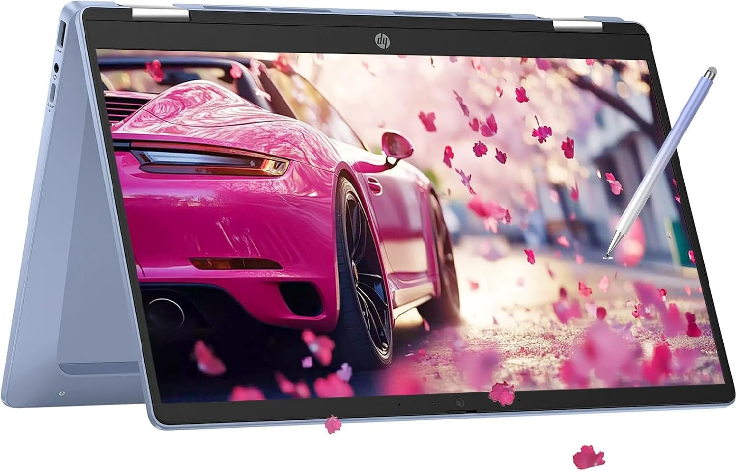 HP Chromebook x360-14inch Touchscreen Tablet – Google Laptop 2in1 – FHD Display – Intel Processor N100 Beat i3-1005G1 – USB C – Long Battery Life – School Kids – 2024 (Stylus Pen, 4GB RAM |64GB SSD)