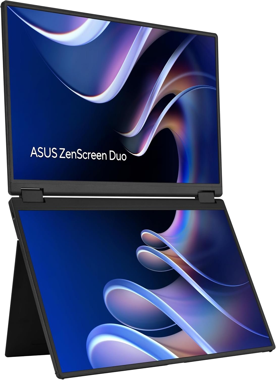 ASUS ZenScreen Duo Dual 14″ 360° Foldable Portable Monitor (MB14FCD) – 16:10, 1920×1200 Full HD, IPS, Power Pass-Through, Dual USB-C, Mini-HDMI, Eye Care, Auto-Rotate, Sleek Design, 3 yr Warranty