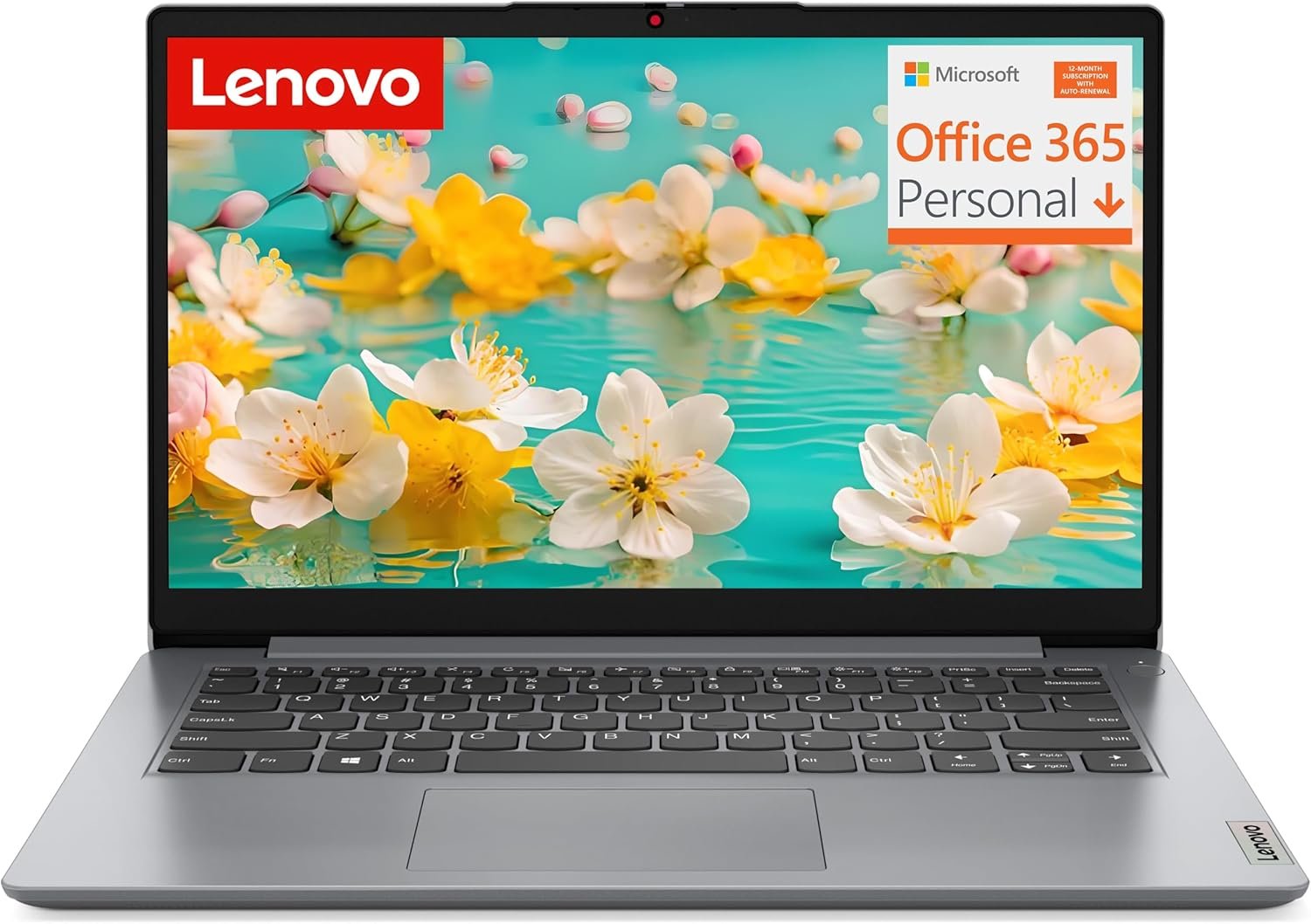 Lenovo 2026 Laptop Computer for Business and Student, Office 365, Copilot AI, Intel N4200, 8GB DDR4 RAM, 256GB PCIe SSD, WiFi, Long Battery Life, Fast Charging, Grey