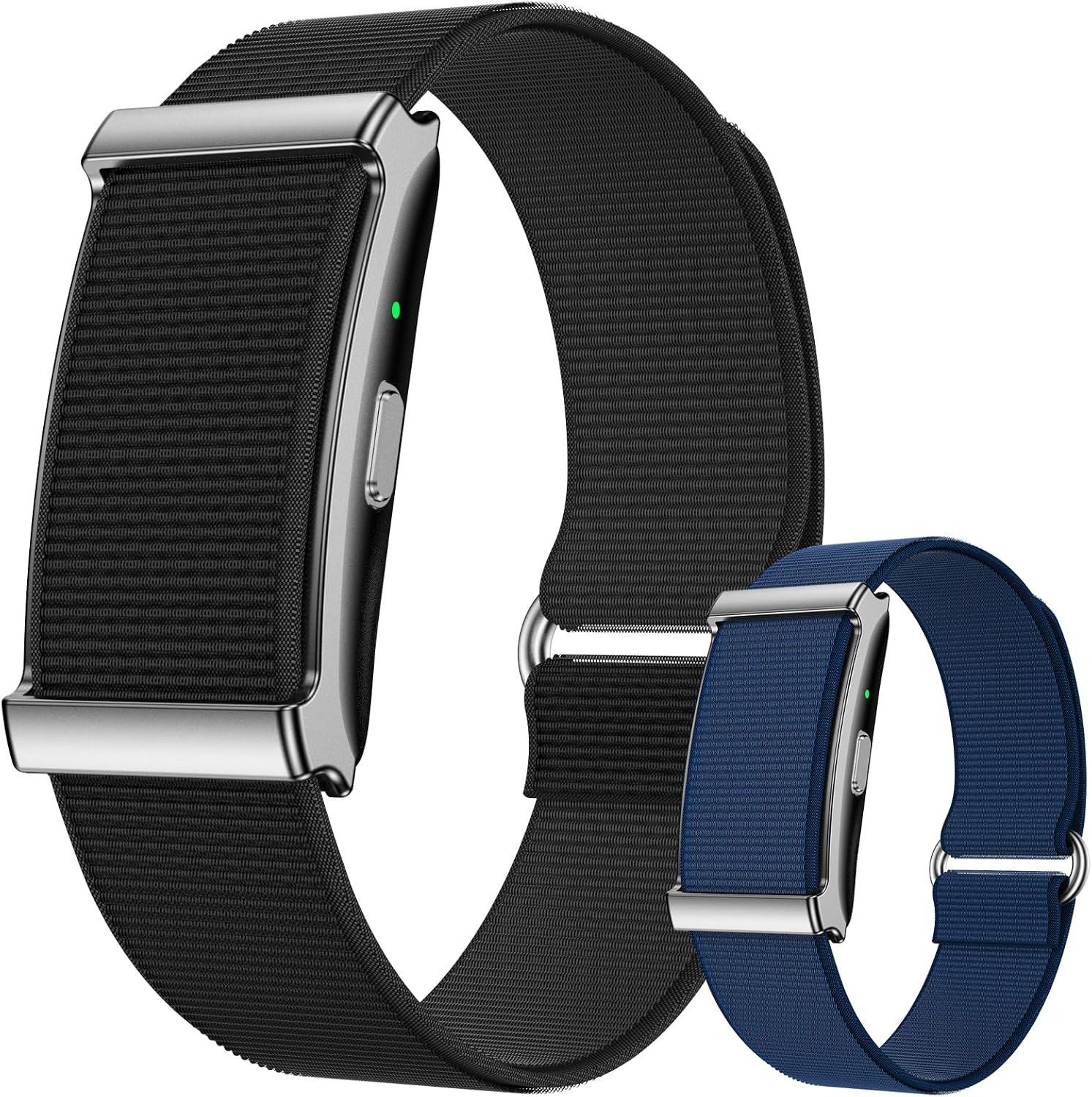 Smart Bracelet for Men Women，24/7 Heart Rate Monitor, Sleep Tracking, 120+ Sport Modes, Built-in GPS, IP68 Waterproof, 30-Day Battery Life, Includes 2 Replacement Bands(Black)