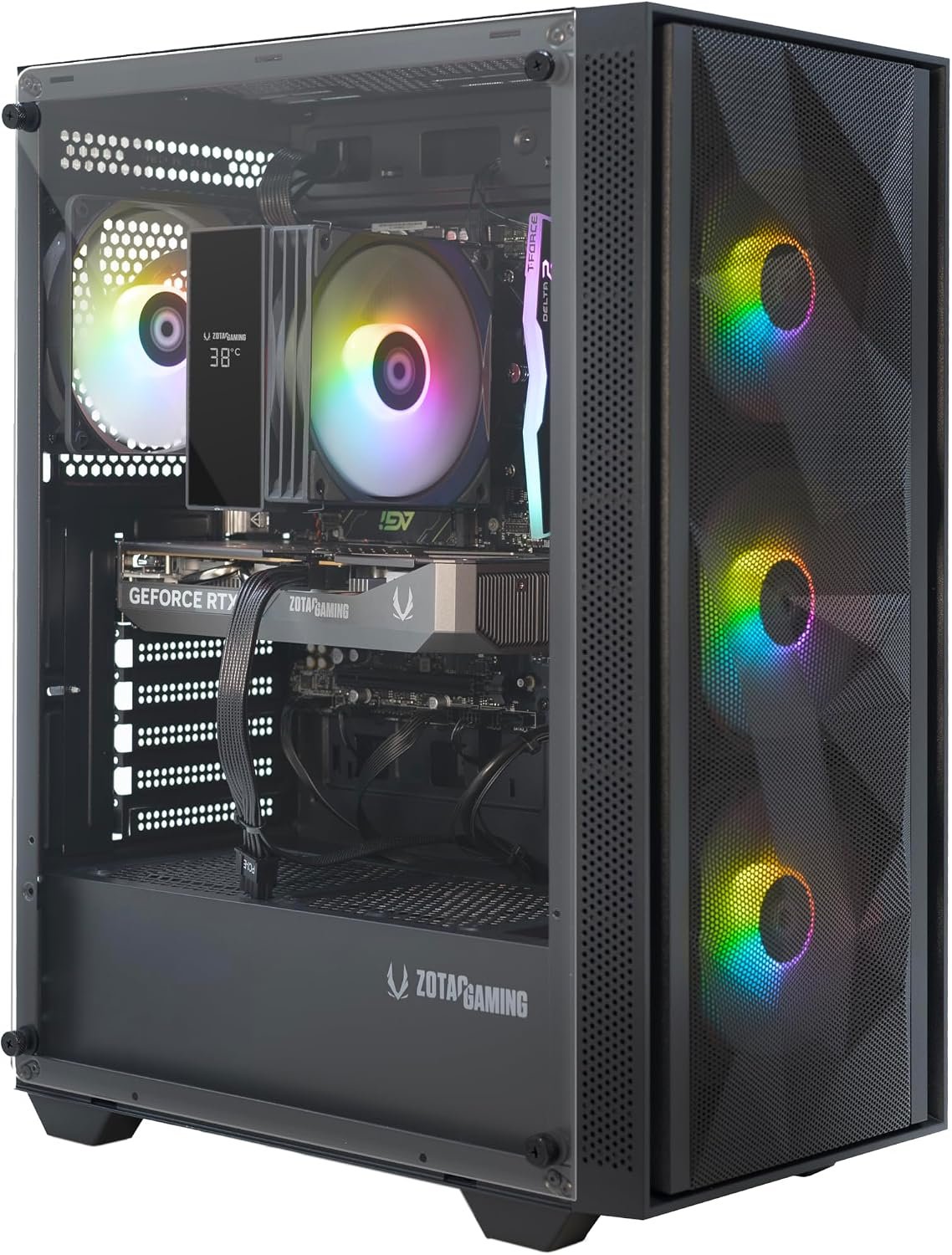 ZOTAC MEK Gaming PC Desktop, NVIDIA GeForce RTX 5060 8GB GDDR7, AMD Ryzen 5 5500 Up to 4.2GHz, 16GB DDR4, 1TB NVMe SSD, 650W 80+ Gold PSU, WiFi 6E, Windows 11 Home