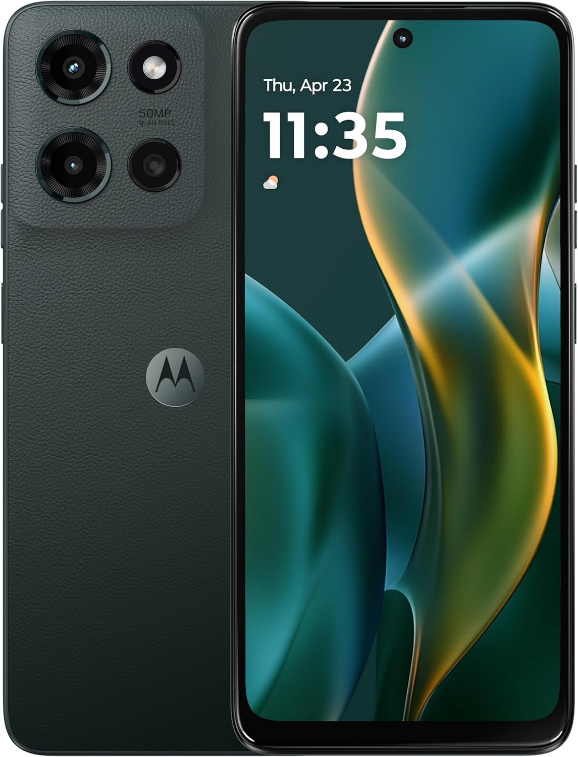 Motorola Moto G 2025, 128GB + 4GB RAM, Forest Gray – Unlocked (Renewed)