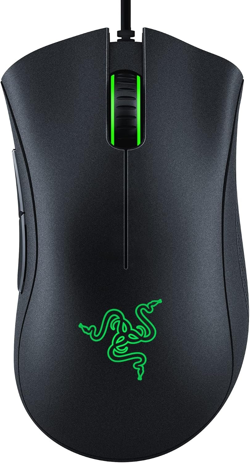 Razer DeathAdder Essential Ergonomic Wired Gaming Mouse, Black