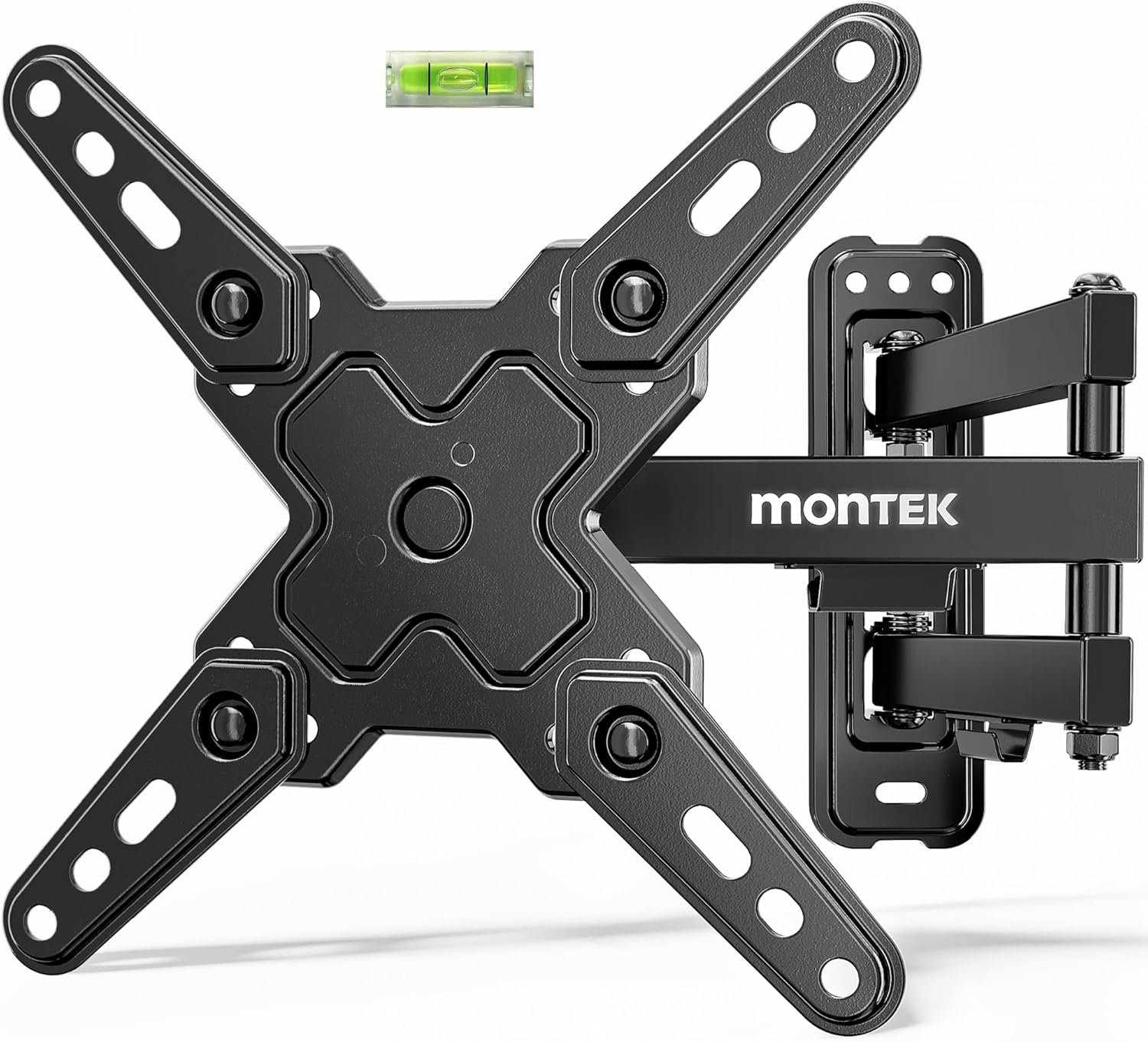 monTEK Full Motion TV Wall Mount Bracket for Most 13-43 Inch LED LCD Flat Screen TVs & Monitors, Swivel Tilt Extension Rotation with Articulating Arms, TV Mount Max VESA 200x200mm, up to 44lbs