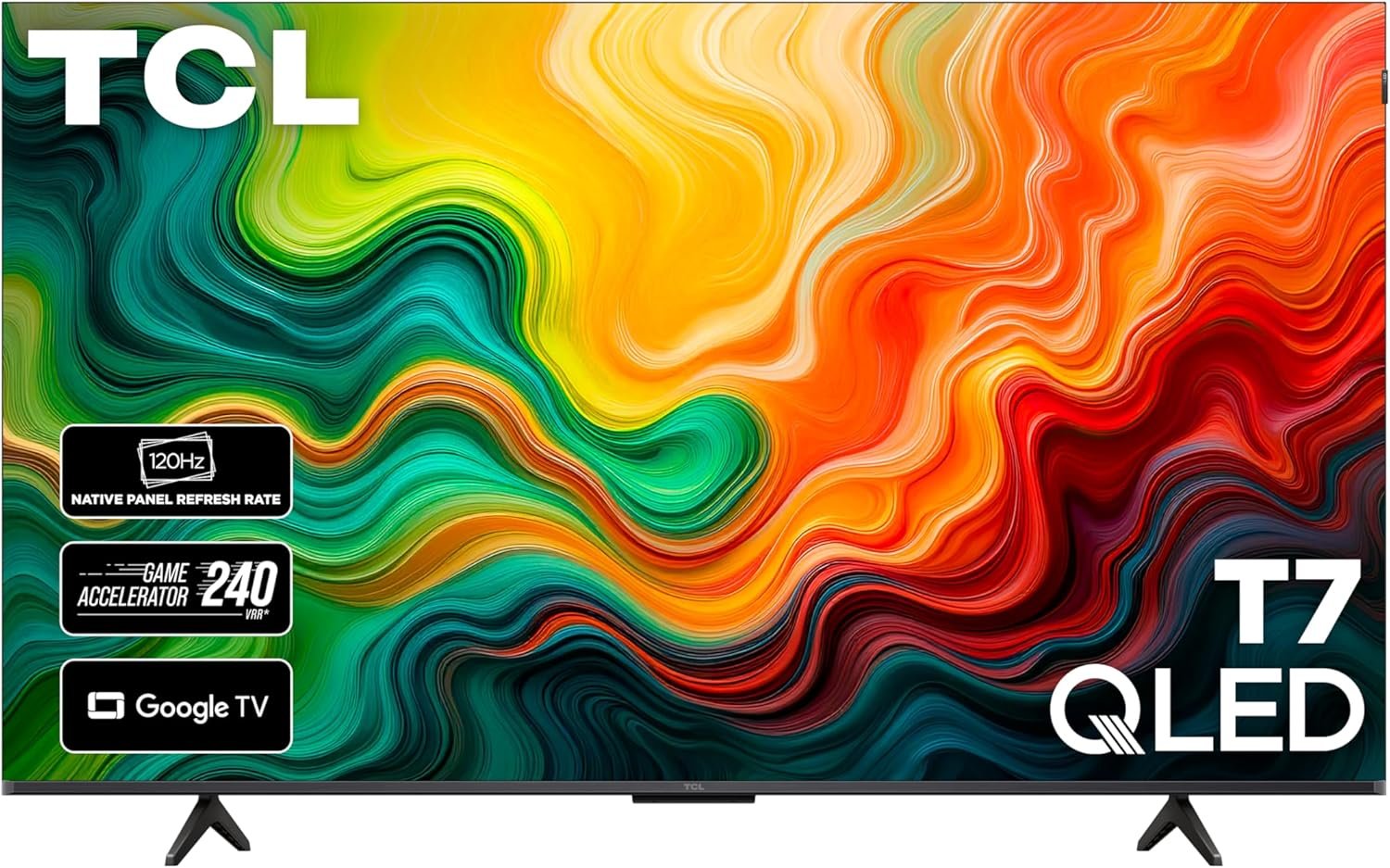 TCL 55″ T7 4K QLED Google TV with 144Hz Gaming (55T7) | Smooth Motion for Sports & Gaming