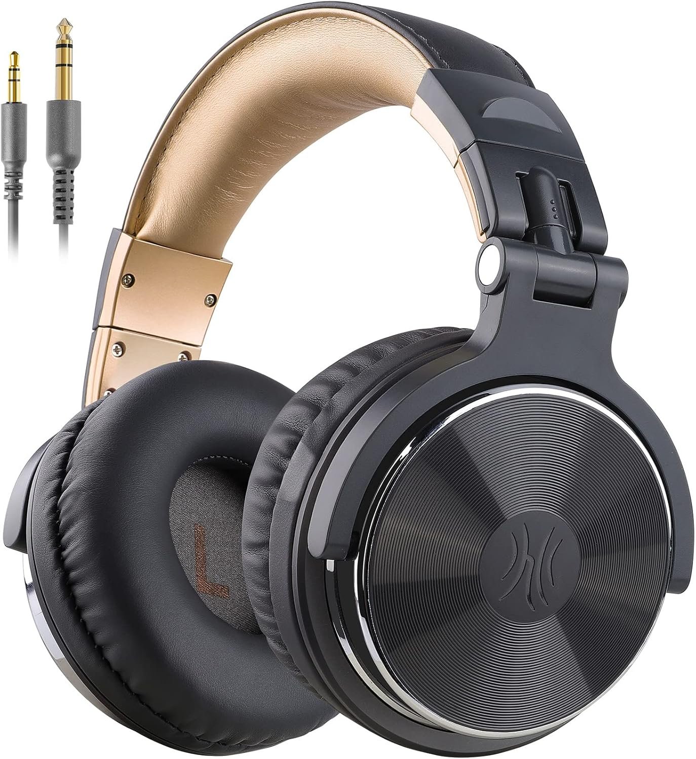 OneOdio Wired Over Ear Headphones Studio Monitor & Mixing DJ Stereo Headsets with 50mm Neodymium Drivers and 1/4 to 3.5mm Jack for AMP Computer Recording Podcast Keyboard Guitar Laptop – Grey