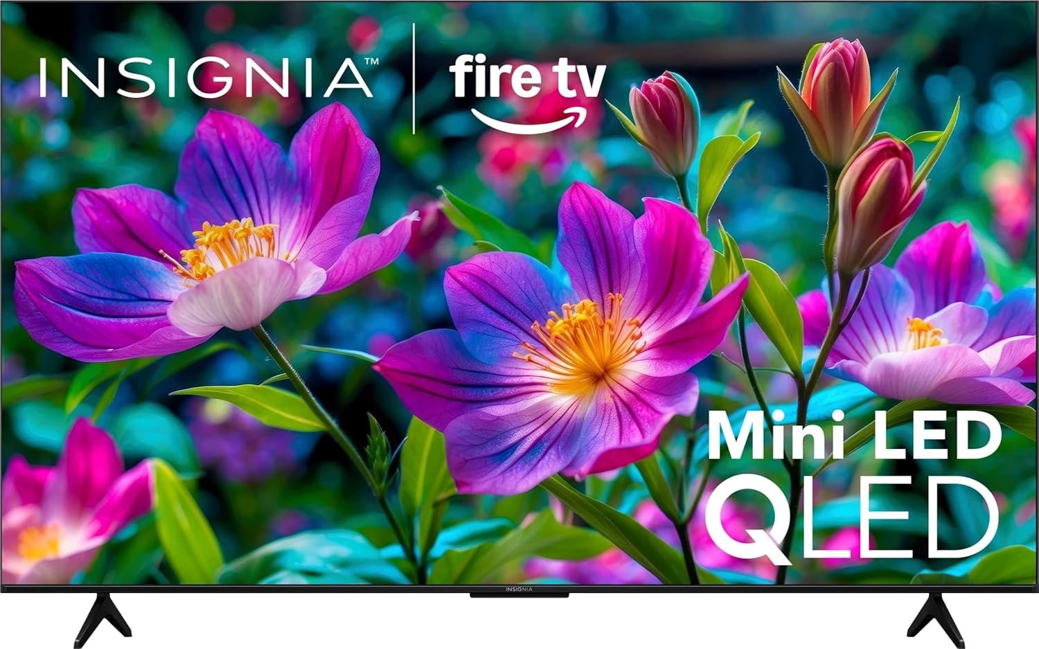 Insignia 55″ Class F70 Series 4K UHD HDR QLED Mini-LED Smart Fire TV, Voice Remote with Alexa, Stream Live TV Without Cable