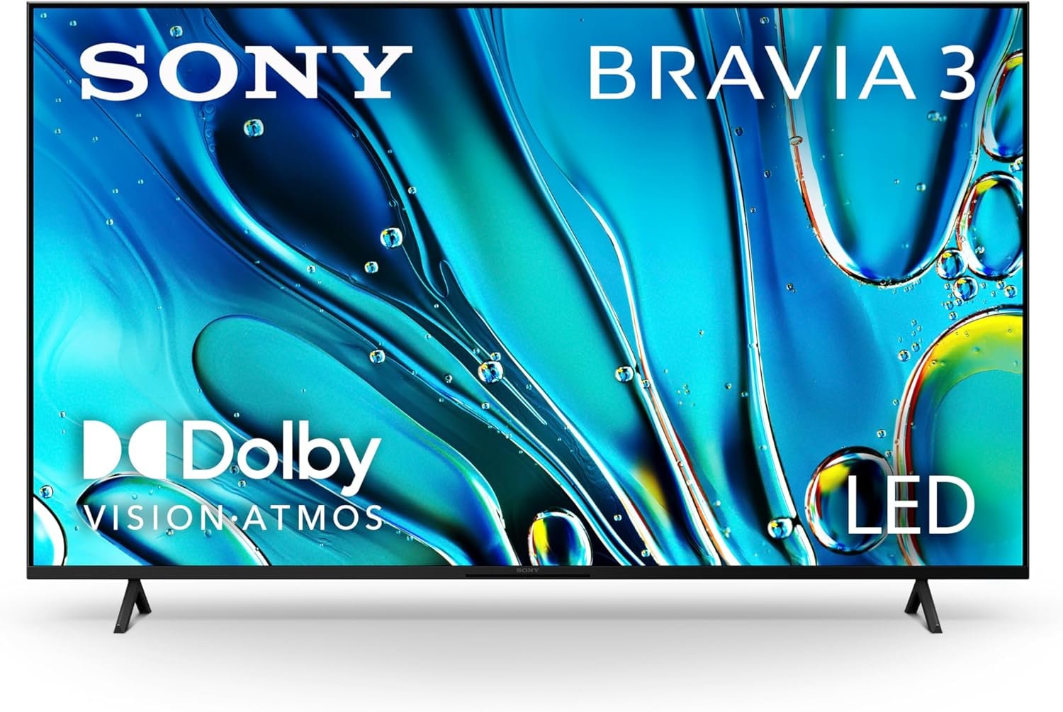 Sony 65 Inch BRAVIA 3 LED 4K HDR Smart Google TV (K-65S30) | Dolby Vision/Atmos, Exclusive Features for PlayStation®5, 4K Processor X1, Triluminos Pro, 4K movie credits included
