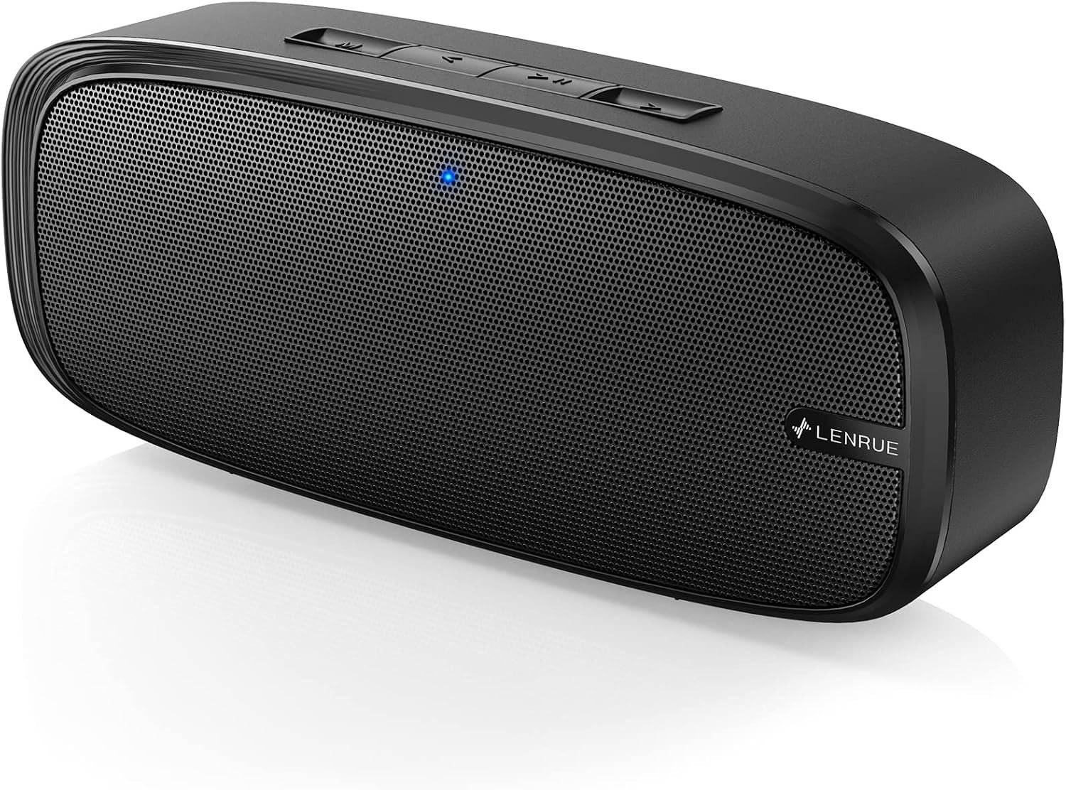 LENRUE Bluetooth Speaker, Wireless Portable Speaker with Loud Stereo Sound, Rich Bass, 12-Hour Playtime, Built-in Mic. Perfect for iPhone, Samsung and More