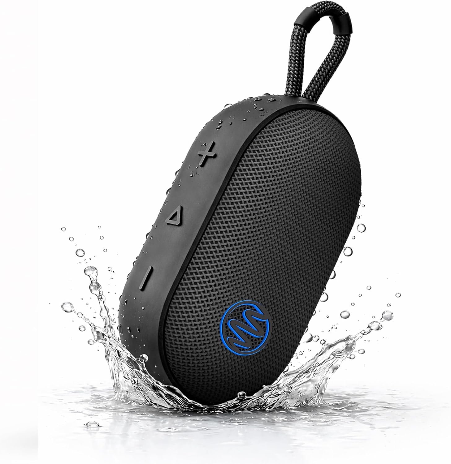 Gemini Mini Bluetooth Speaker – Small Portable Waterproof with Carabiner, Compact Travel Design, IPX7 Shower Proof, 12Hr Battery, TWS Pairing for Outdoors, Beach, Hiking (BEATORB)