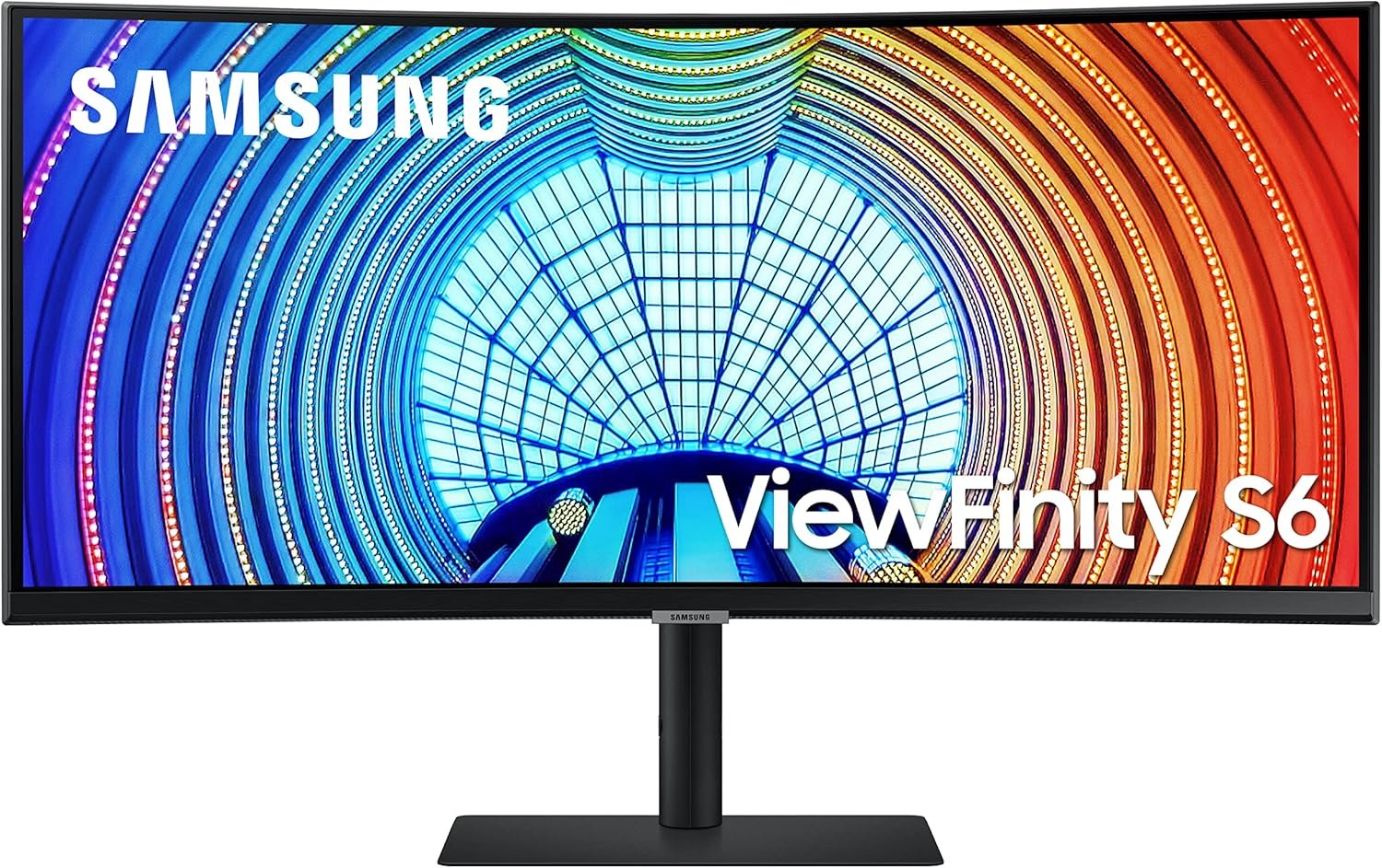 SAMSUNG Viewfinity S65UA Series 34-Inch Ultrawide QHD Curved Monitor, 100Hz, USB-C, HDR10 (1 Billion Colors), Height Adjustable Stand, TUV-certified Intelligent Eye Care (LS34A654UBNXGO),Black | 100Hz, USB-C, HDR10 (1 Billion Colors), Height Adjustable Stand, TÜV Certified, Intelligent Eye Care, LS34A654UBNXGO, Black