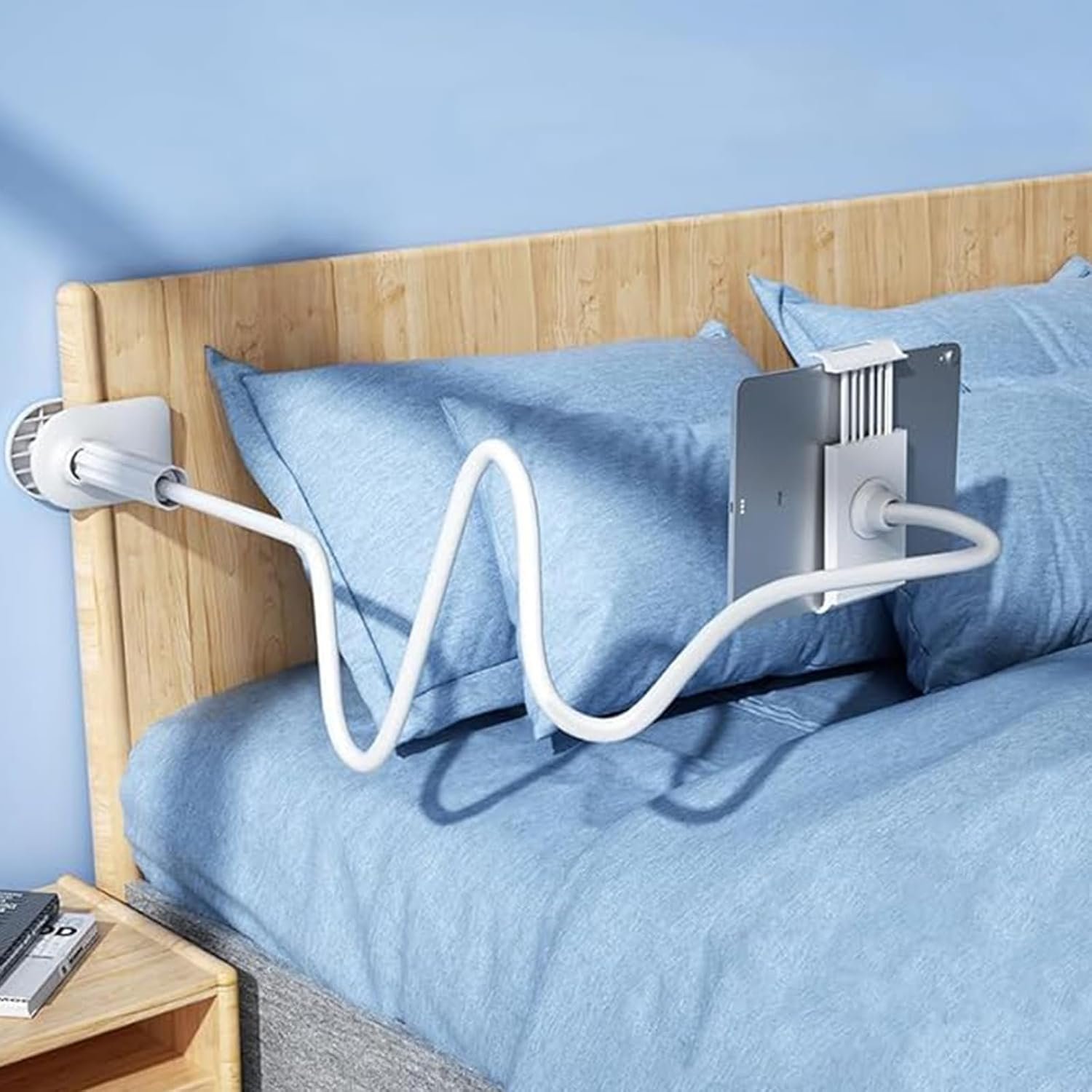 360-Degree Rotating Tablet Stand, Adjustable Phone and Tablet Holder for Desk, Flexible Mount for Home and Office Use