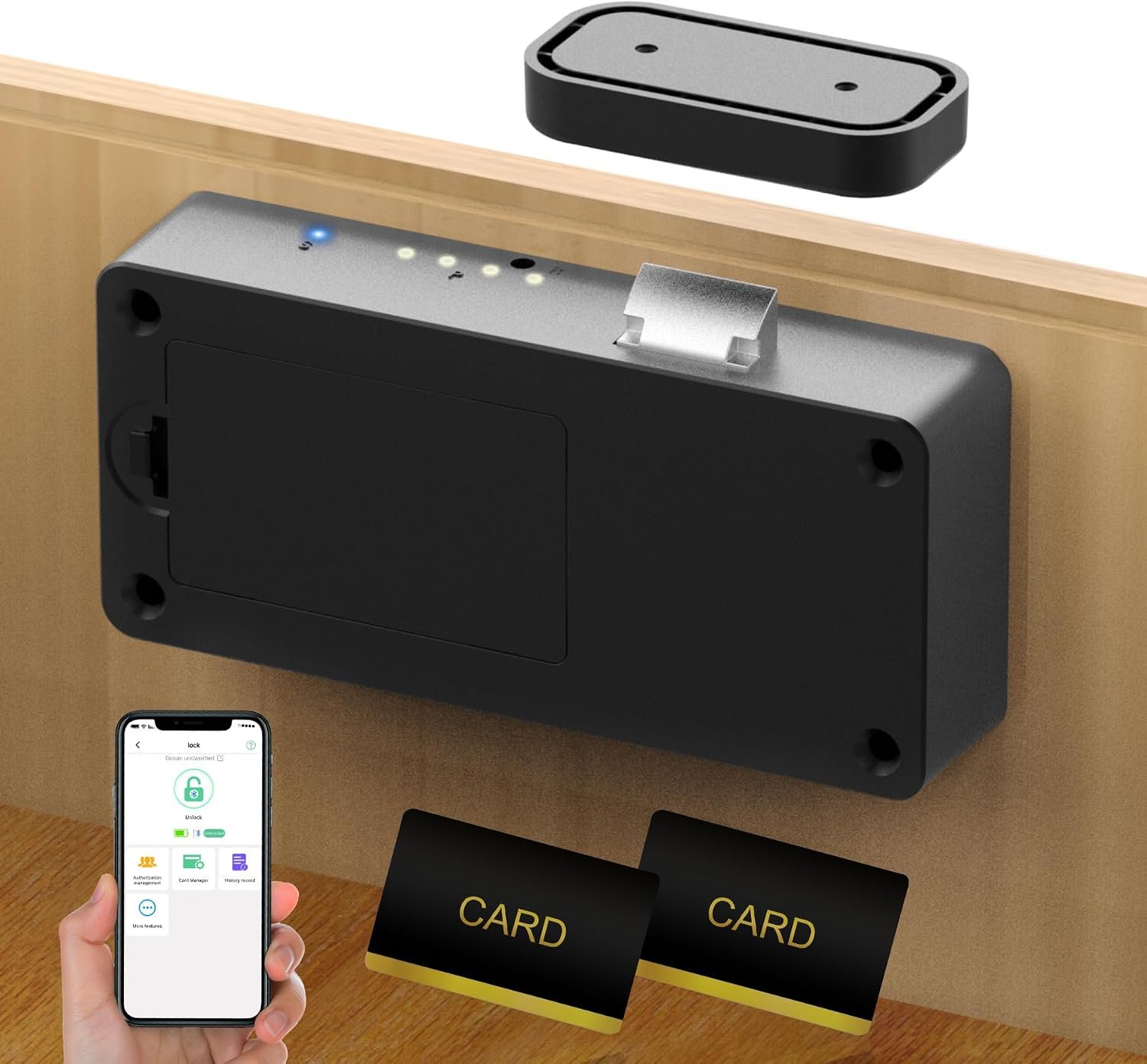 Anweller Smart Cabinet Lock, Baby Proofing Child Proof Hidden Drawer Locks